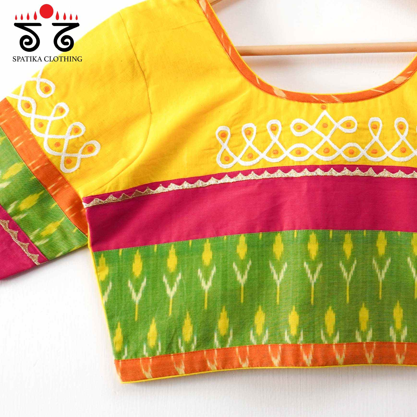 Prabhavati Kolam Handcrafted Blouse