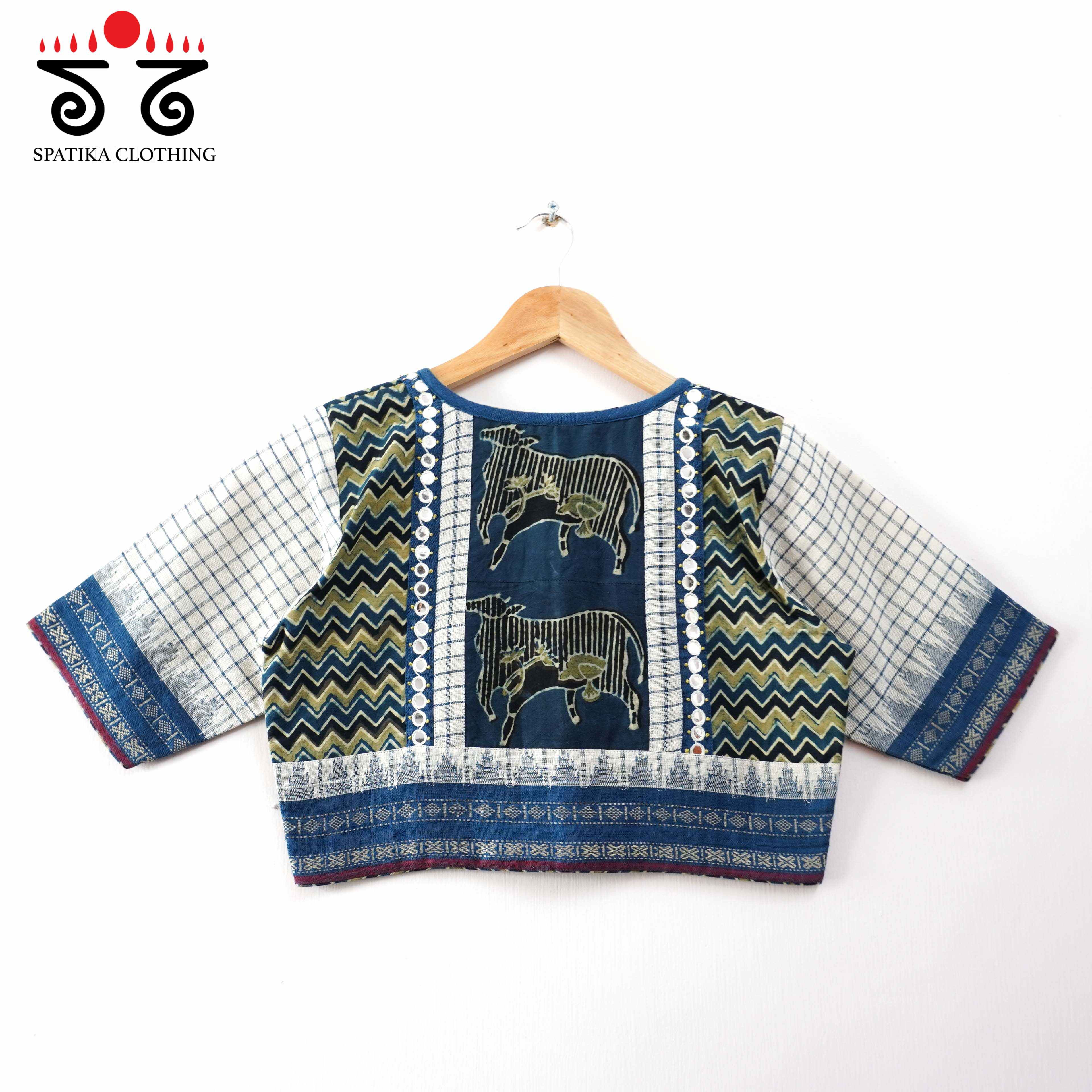 Ponduru Pichwai Handcrafted Blouse