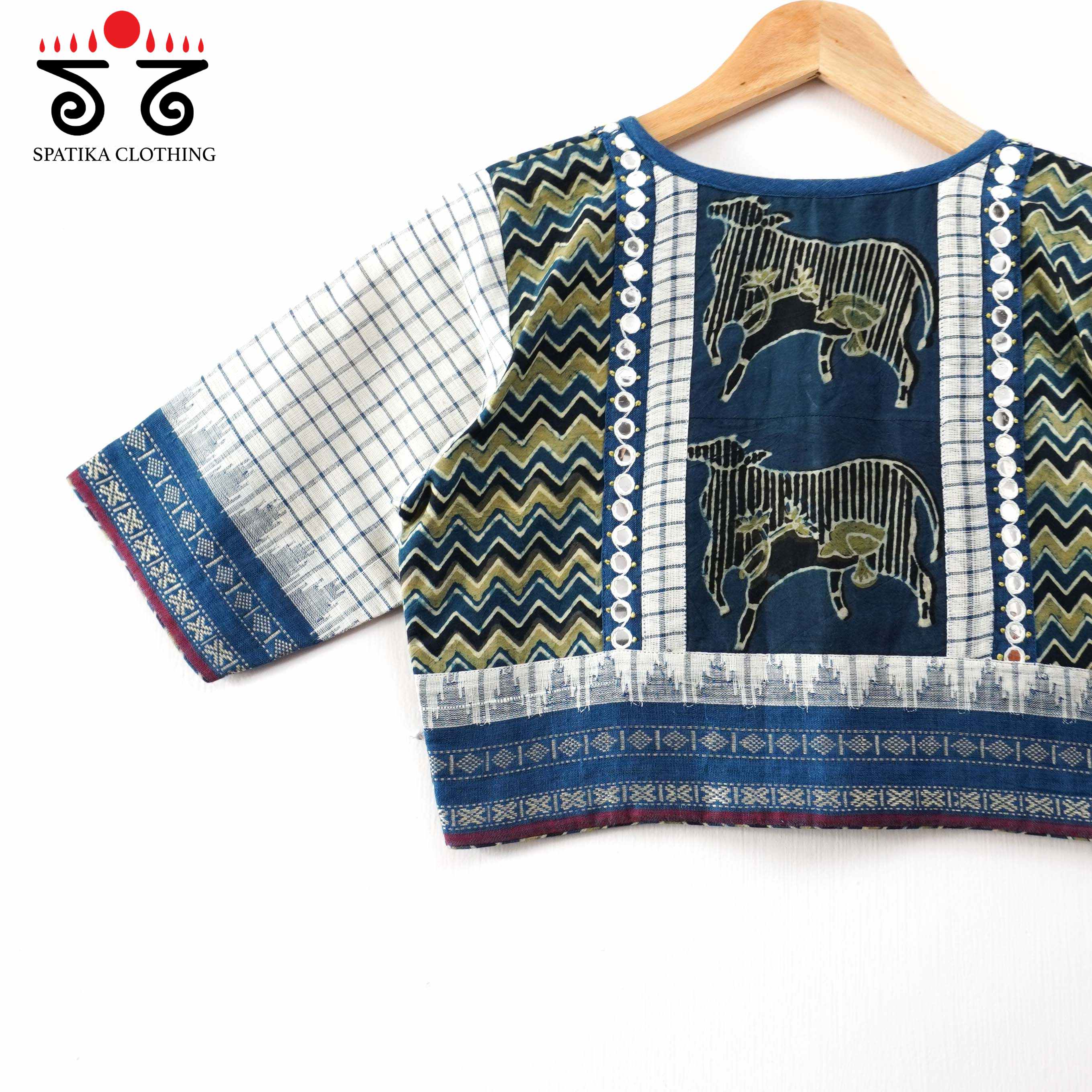 Ponduru Pichwai Handcrafted Blouse