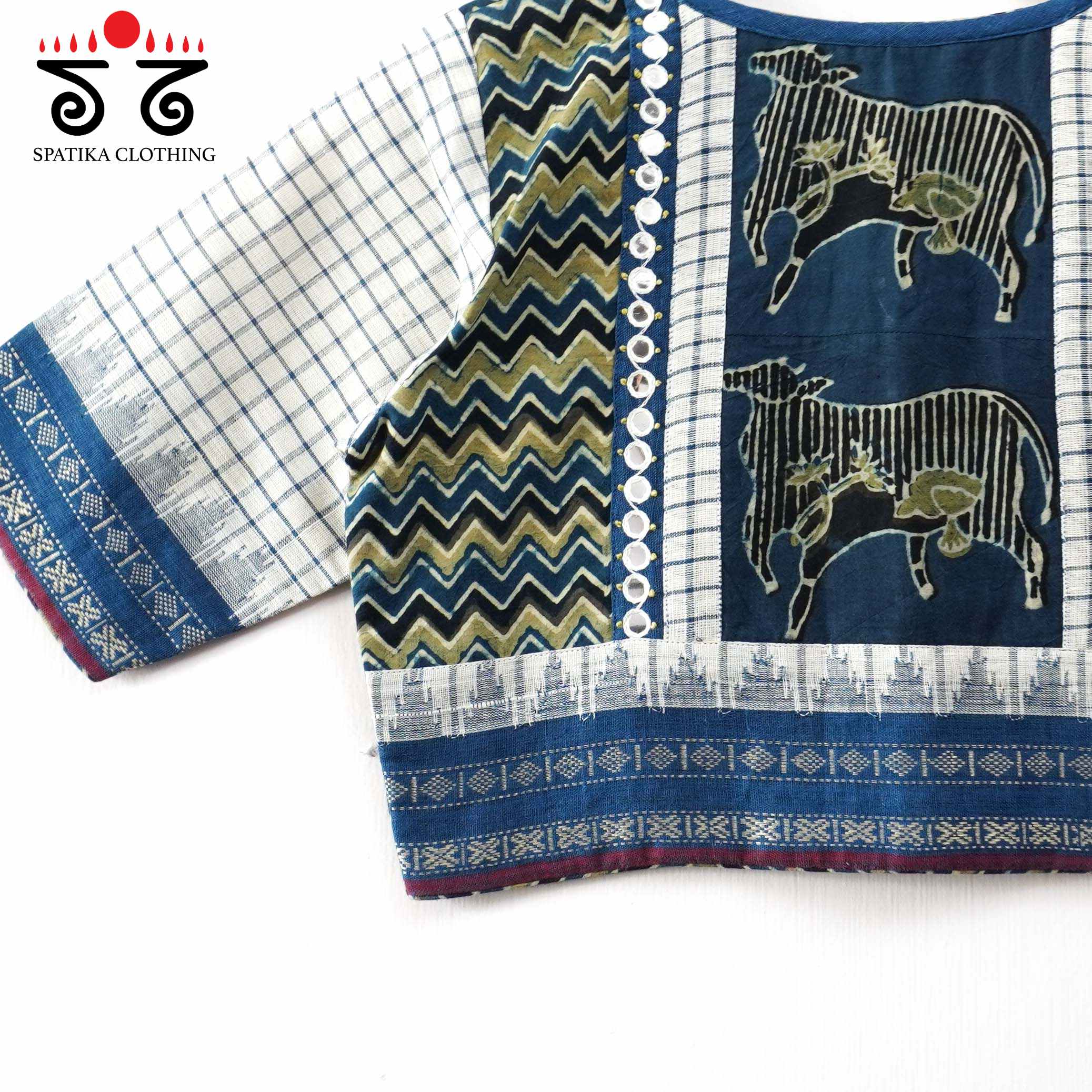 Ponduru Pichwai Handcrafted Blouse