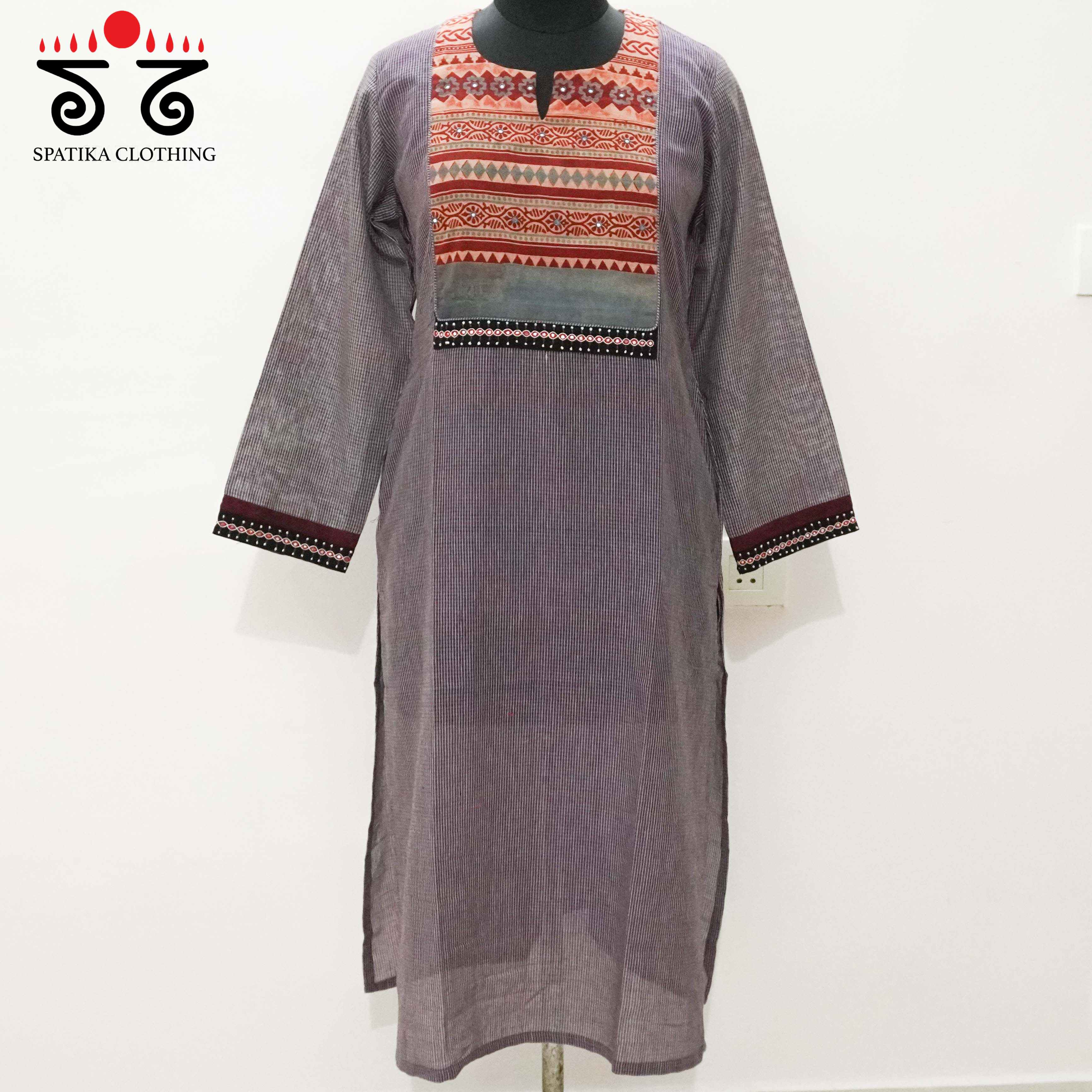 Ajrak Hand - Block Printed Revival Kurta