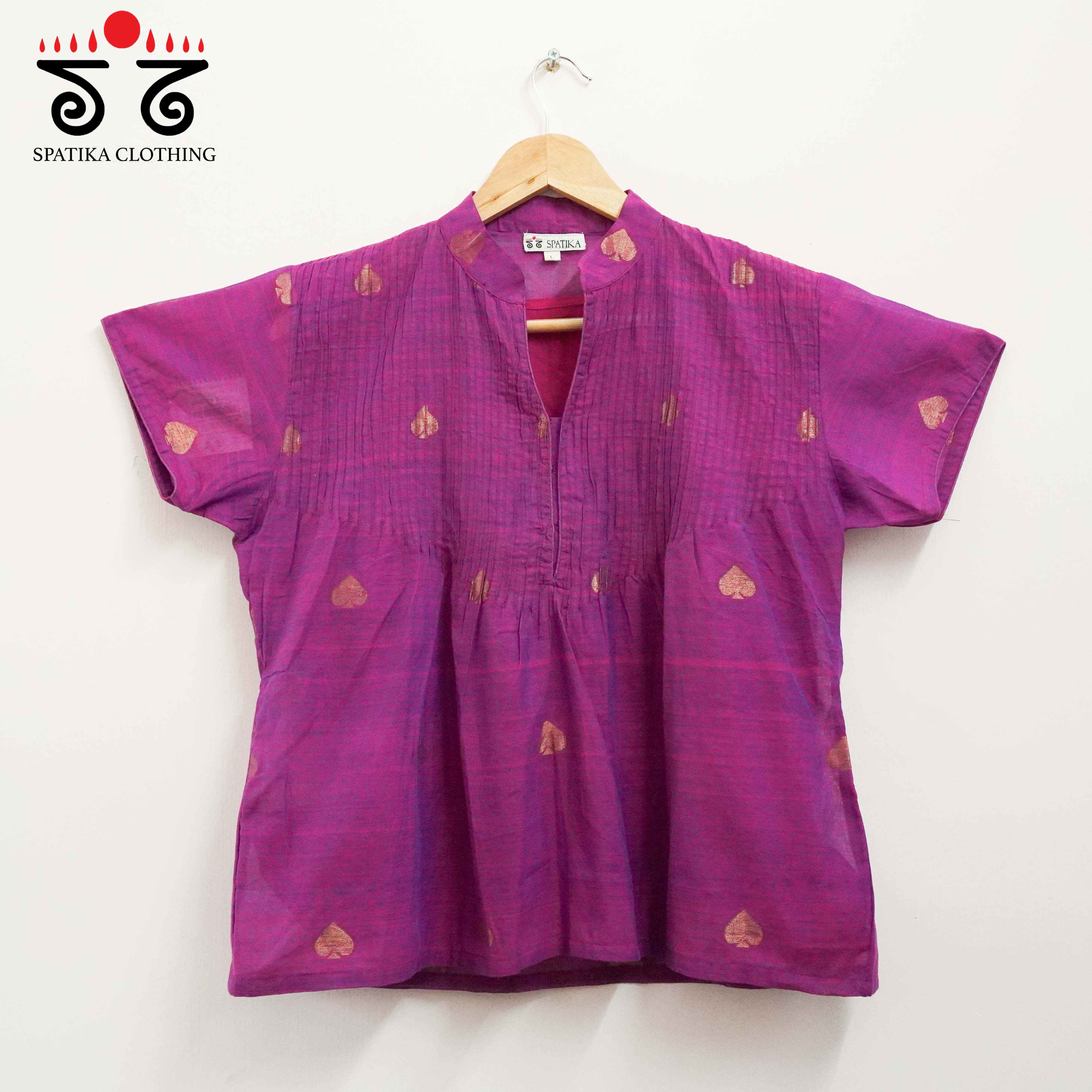 Ponduru - Jamdhani Cotton Short Kurta