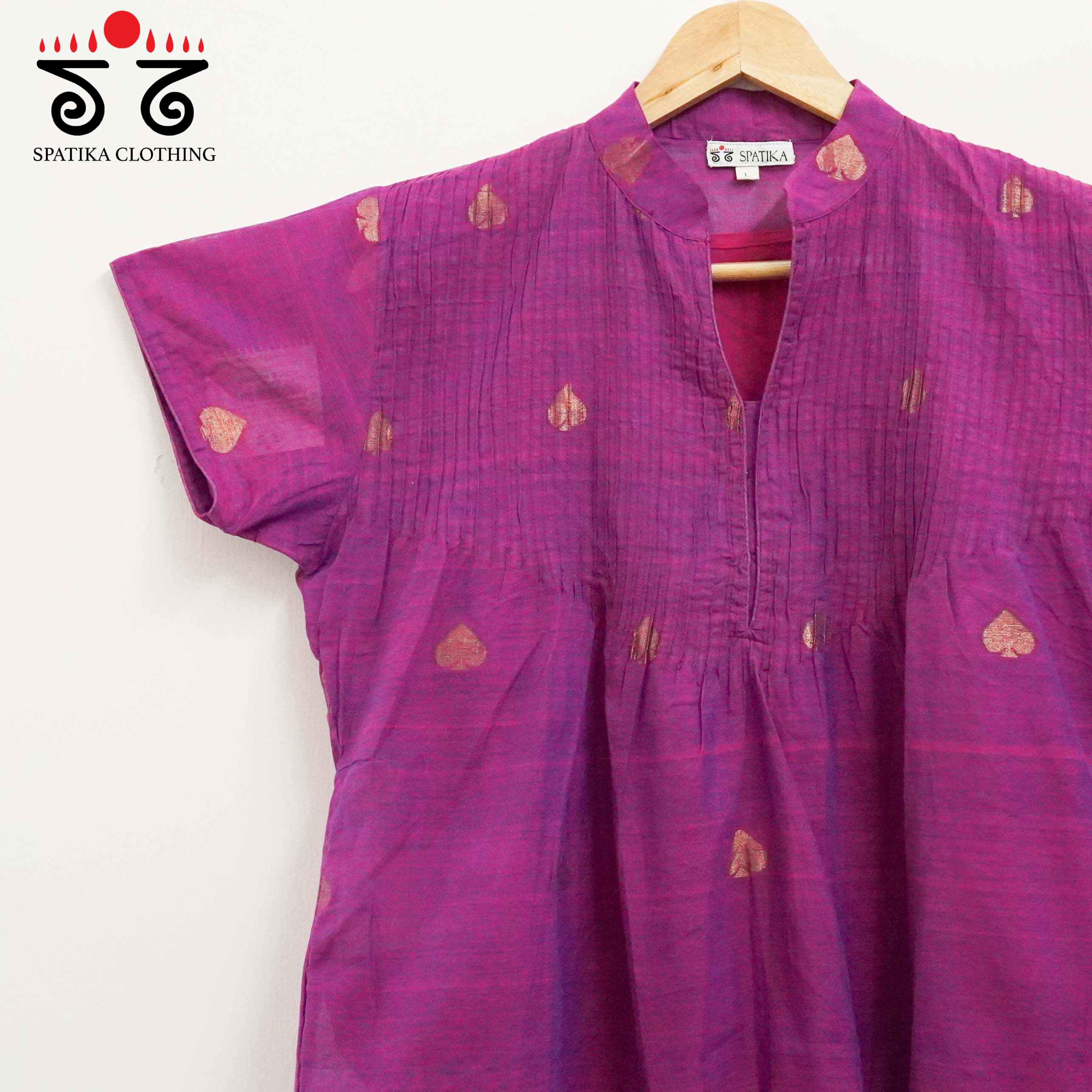Ponduru - Jamdhani Cotton Short Kurta