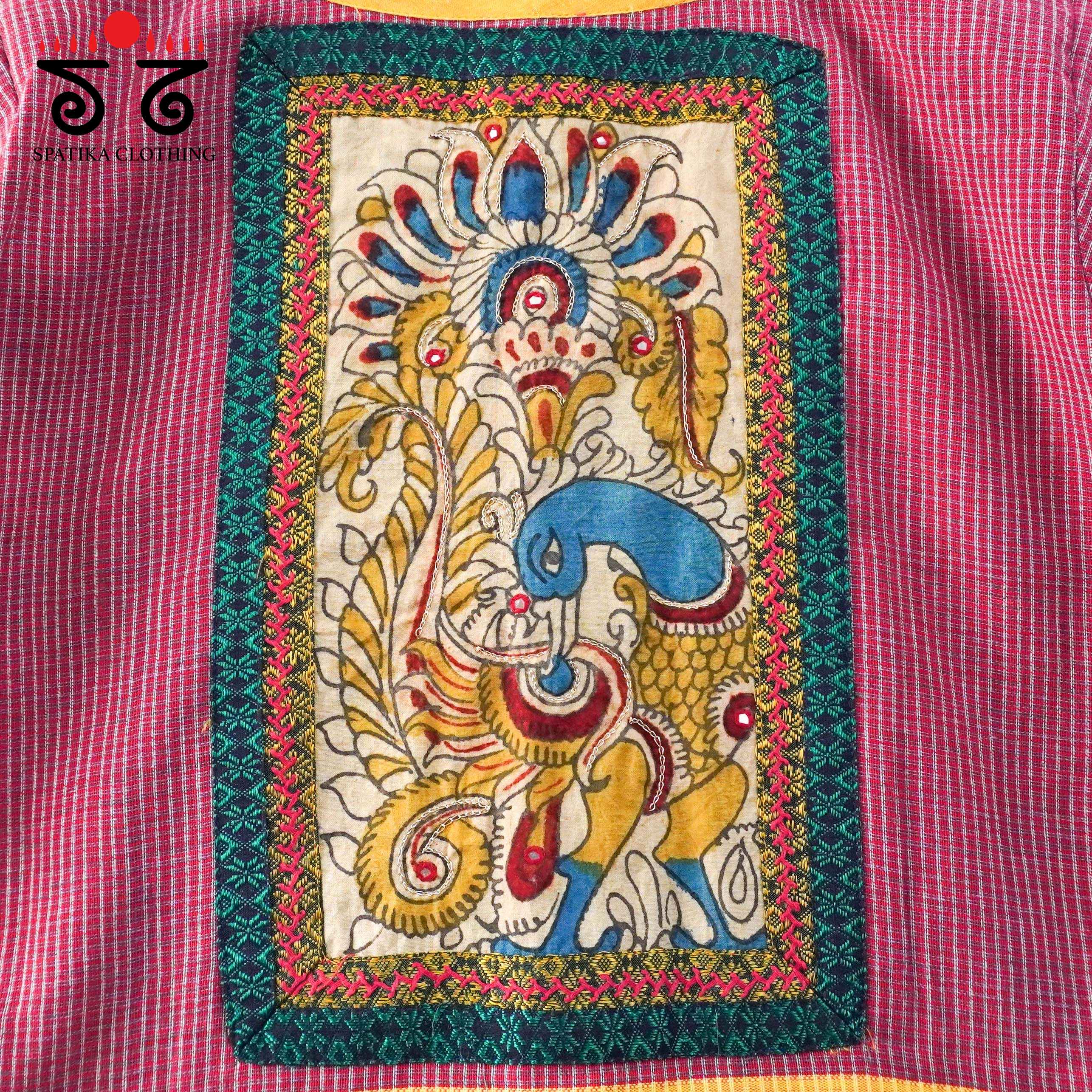 Annapakshi - Pen Kalamkari Crop top