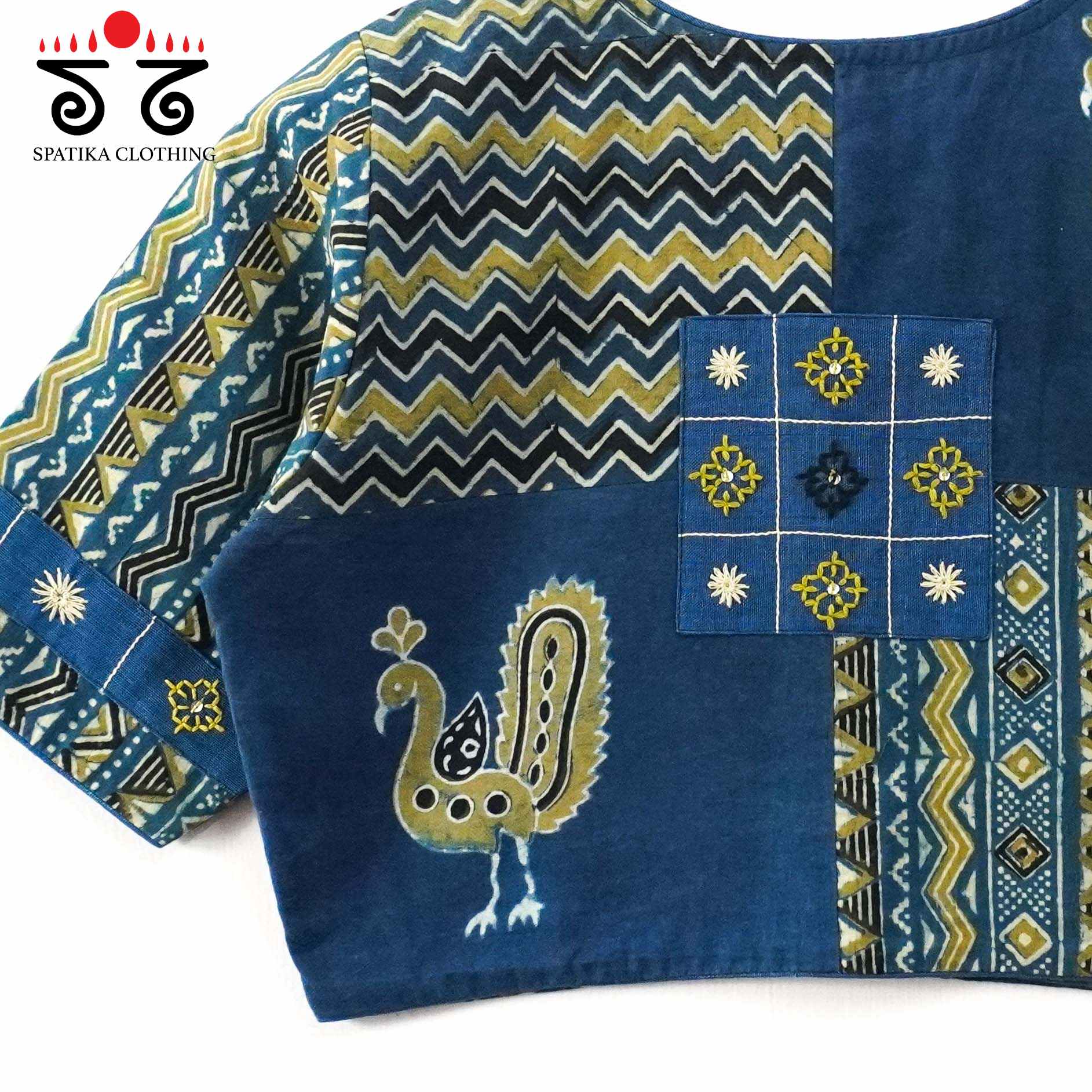 Morni Collage-Handcrafted Blouse