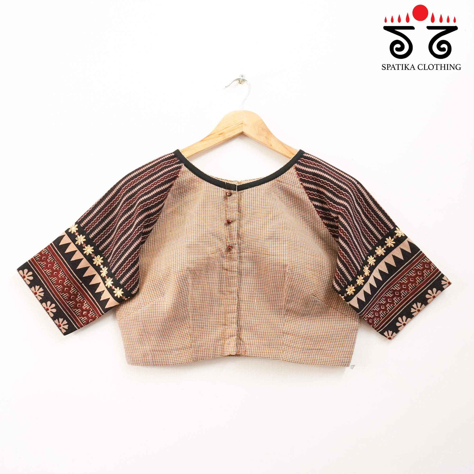 The Kathyayani Beige Blouse