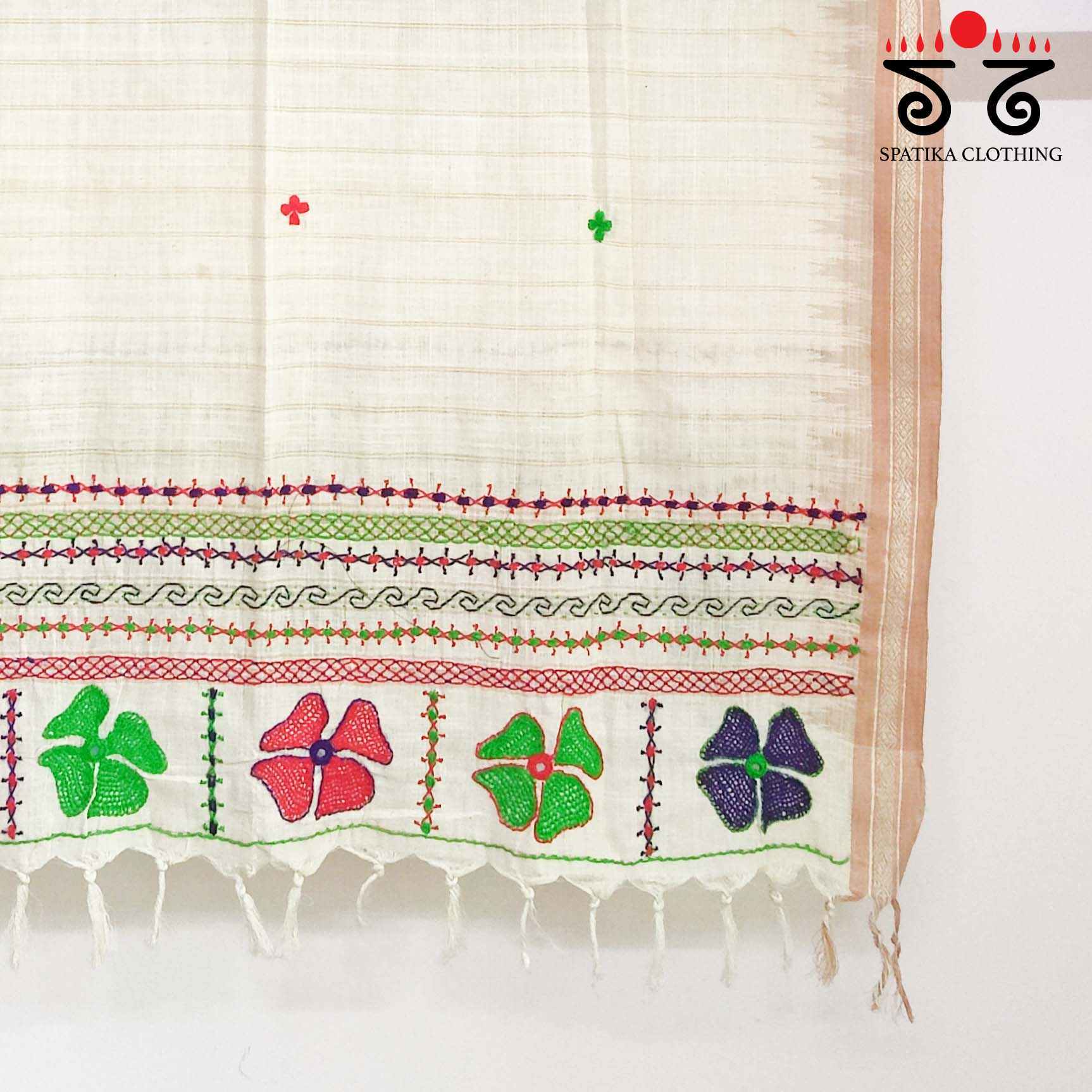 Lambani on Ponduru - Hand Embroidered Dupatta