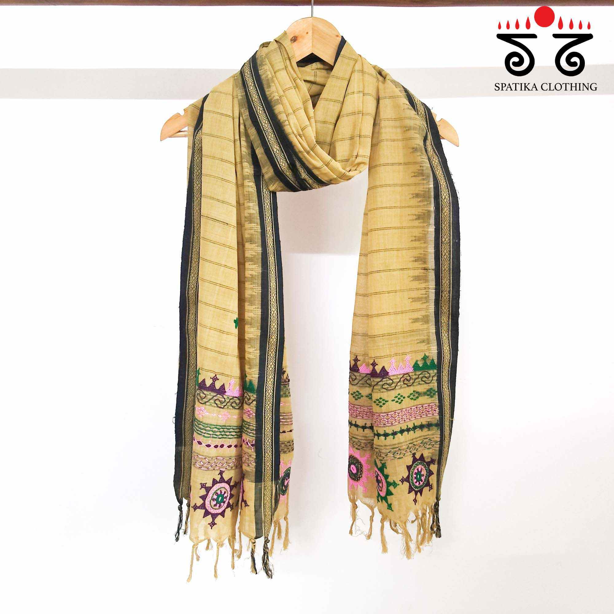 Lambani on Ponduru - Hand Embroidered Dupatta