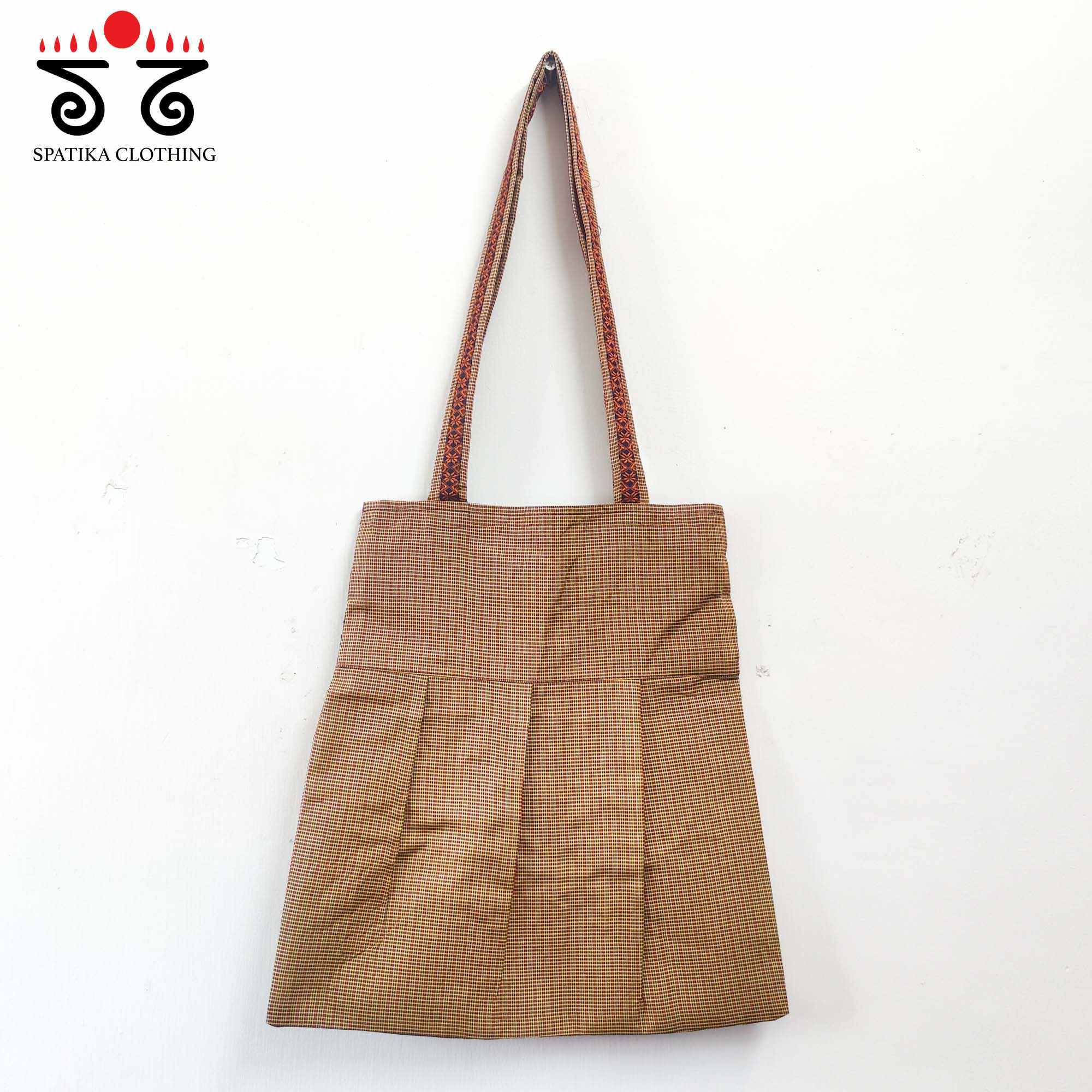 Hand Embroidered Ilkal Tote Bag