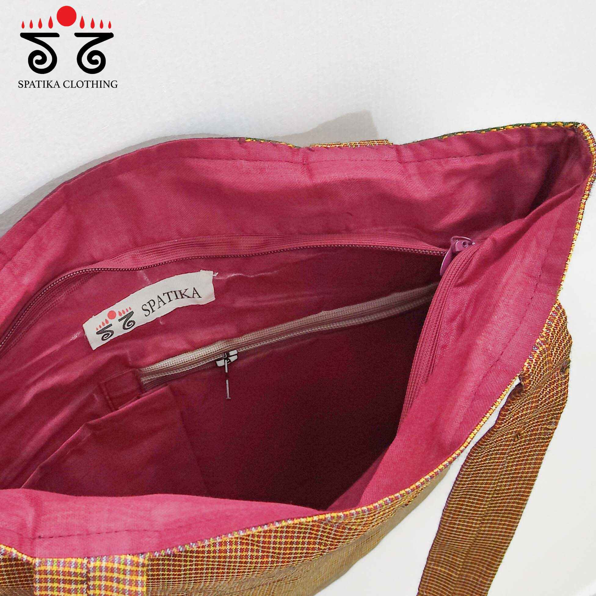 Hand Embroidered Ilkal Tote Bag