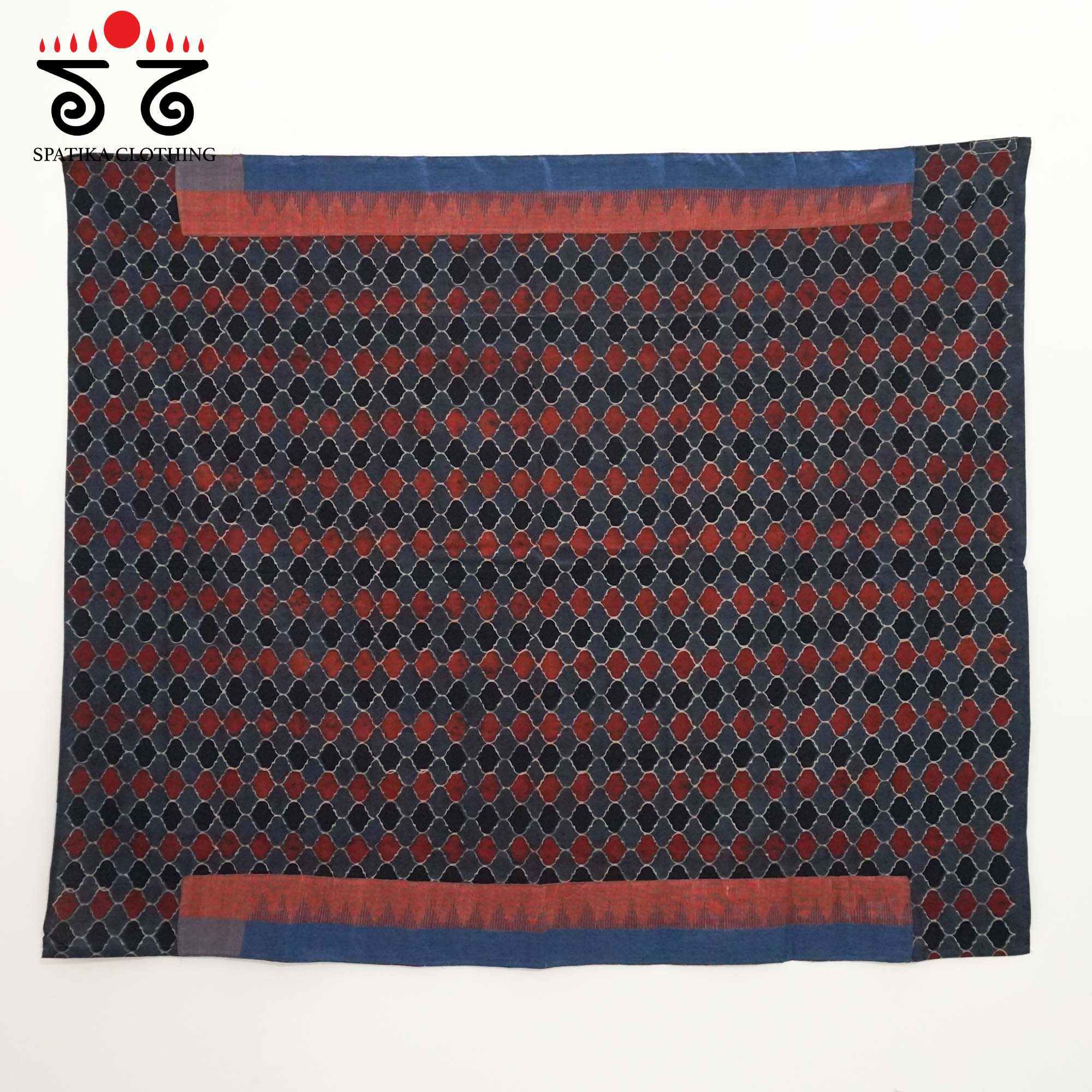 Red Ponduru Handspun Cotton Saree - With Special Blouse