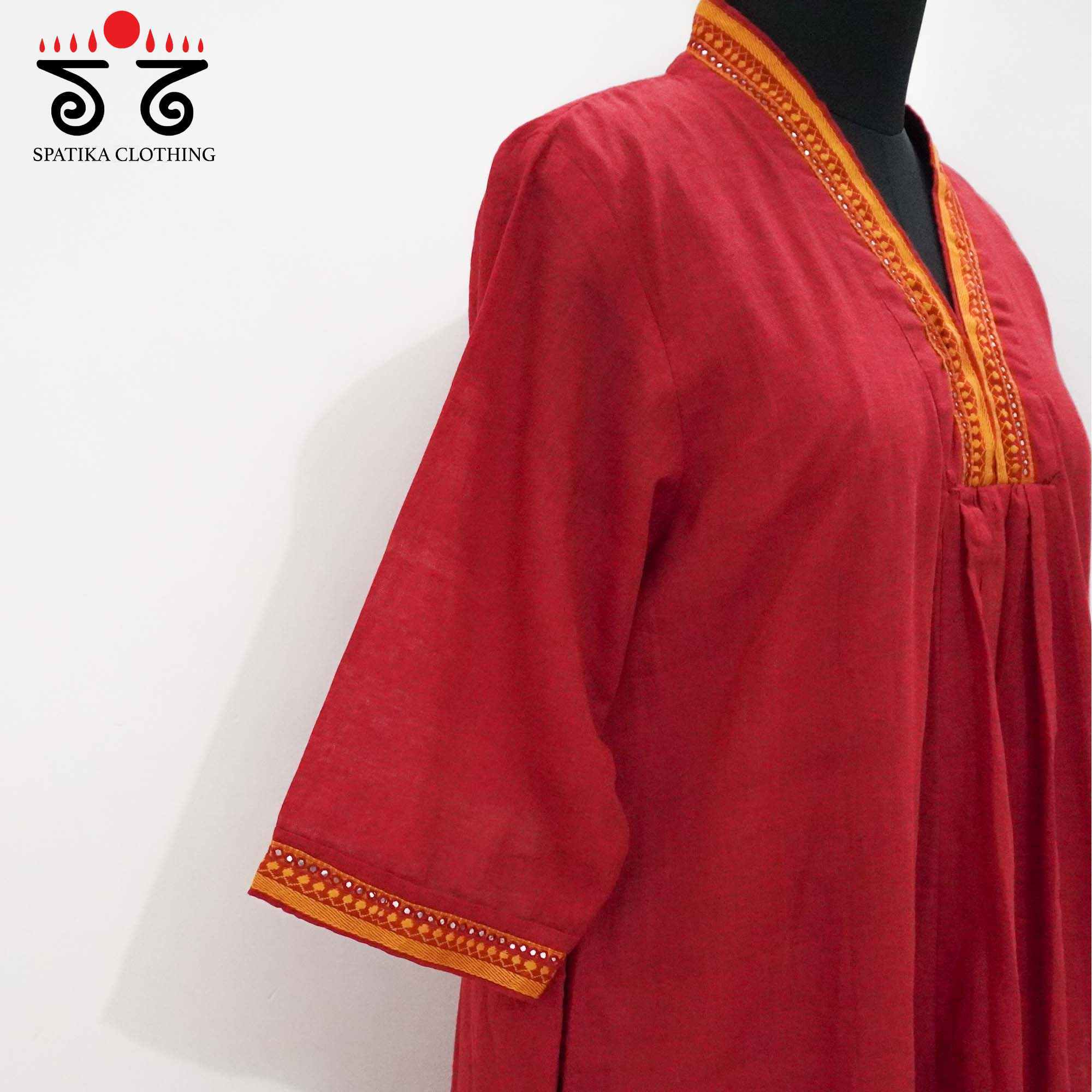 Pleated Mangalagiri Kurta