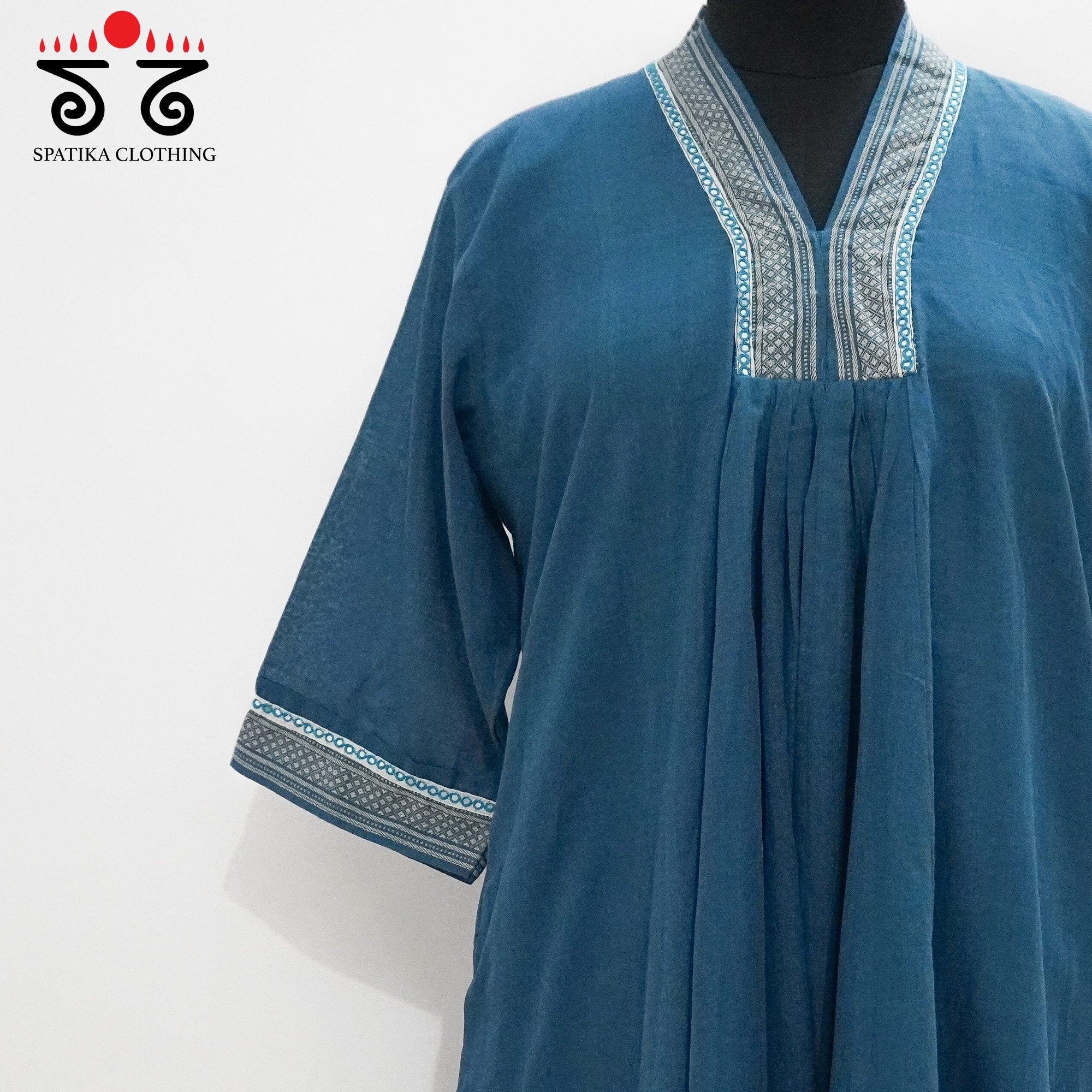 Pleated Mangalagiri Kurta