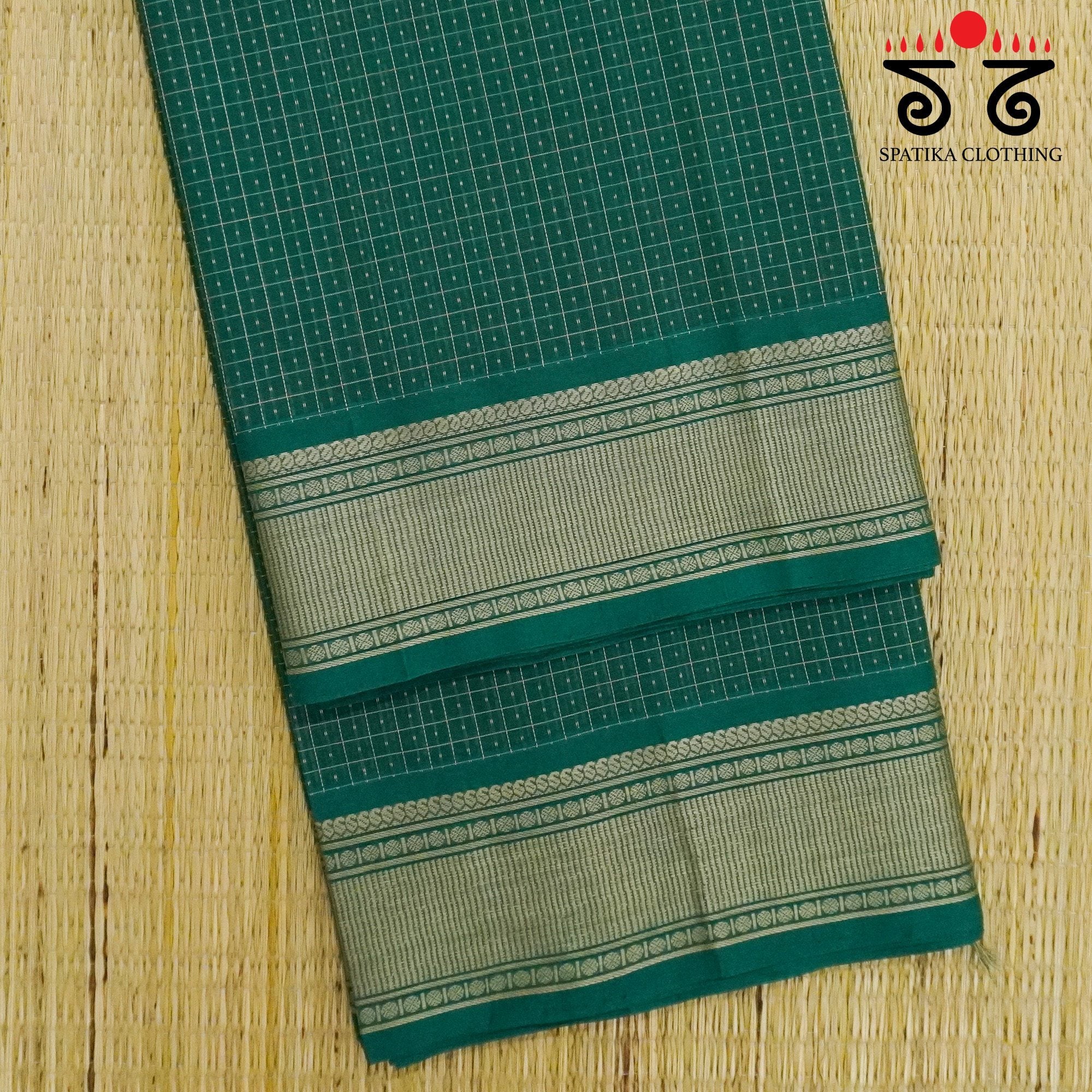 Green Kanchi Cotton Saree