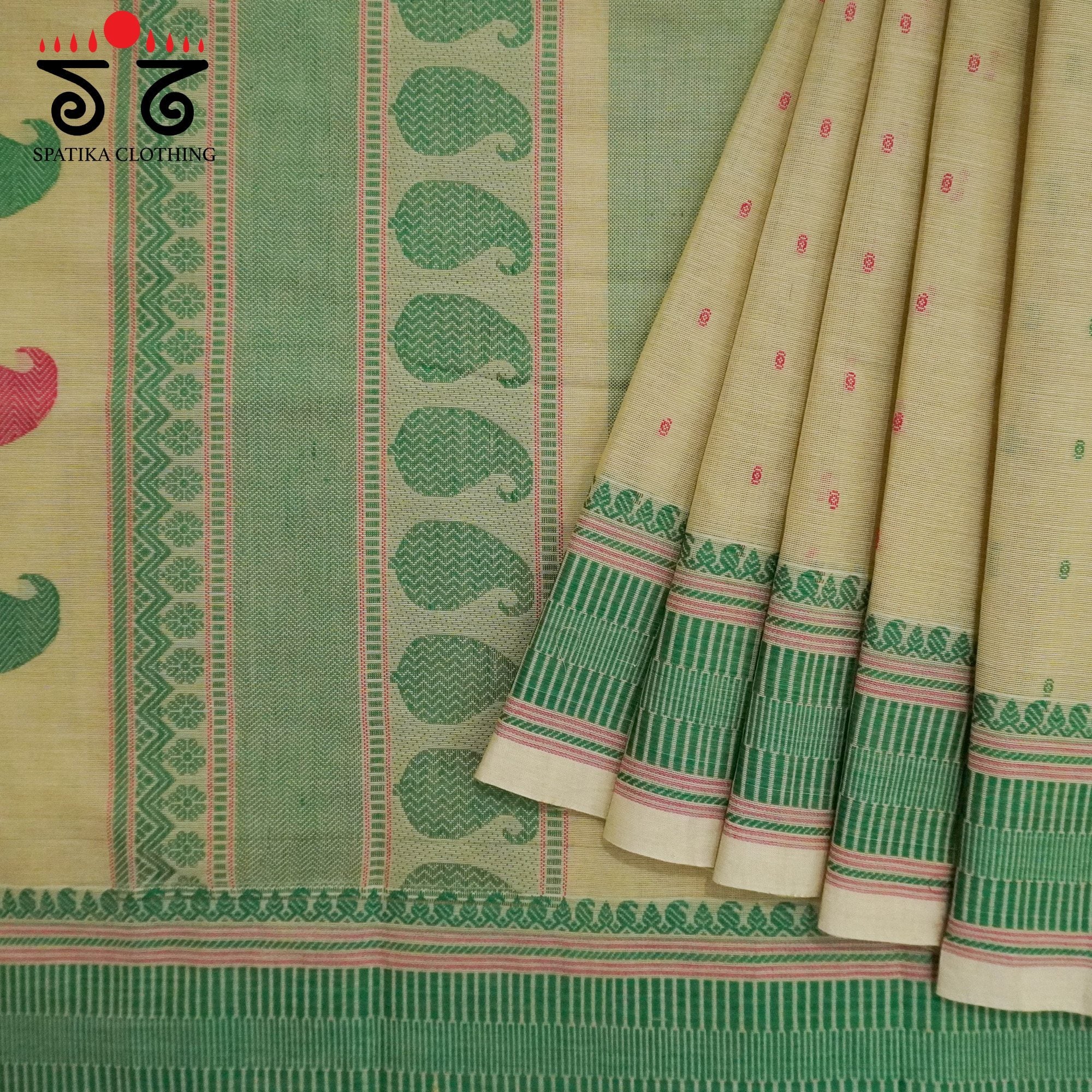 Beige Kanchi Cotton Saree