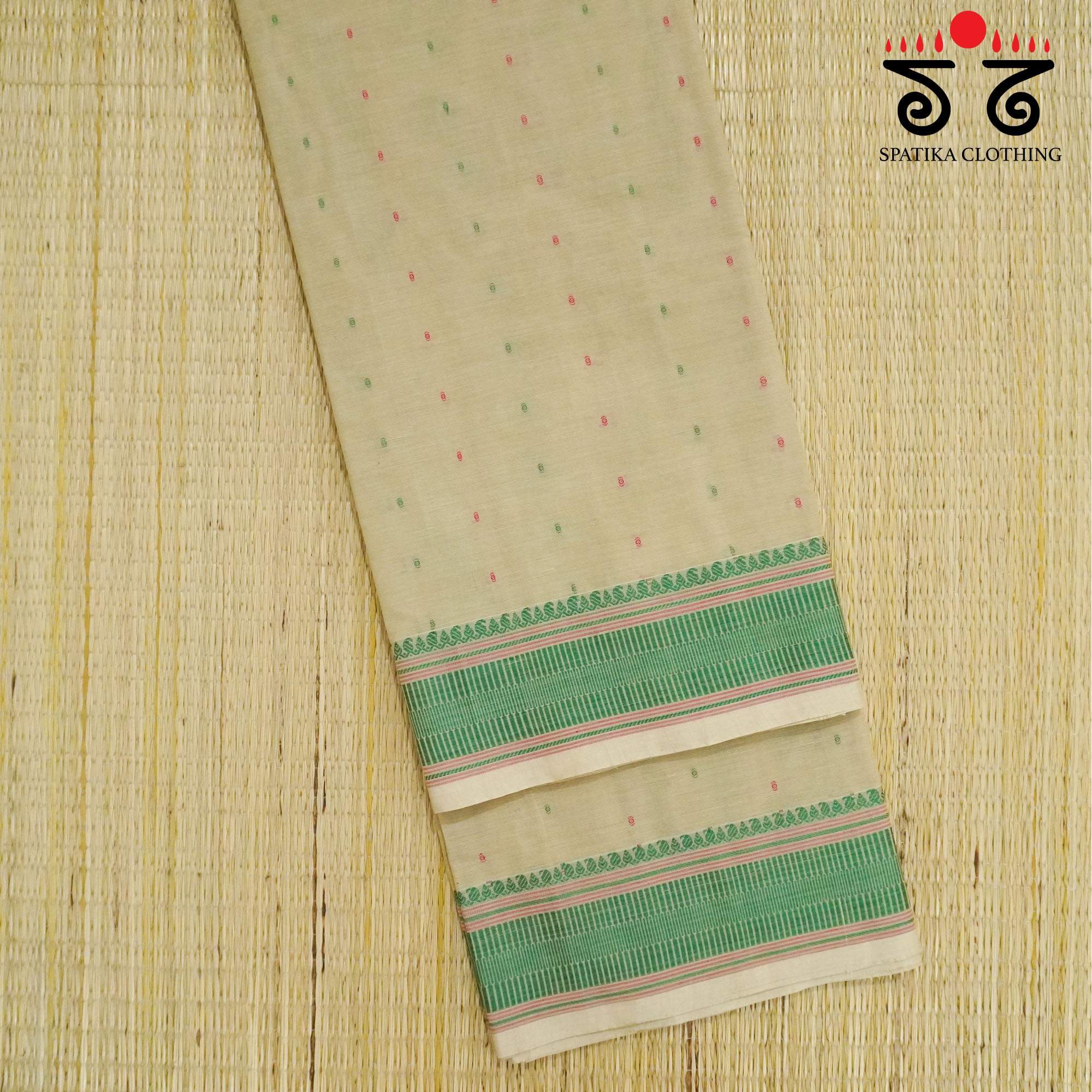 Beige Kanchi Cotton Saree