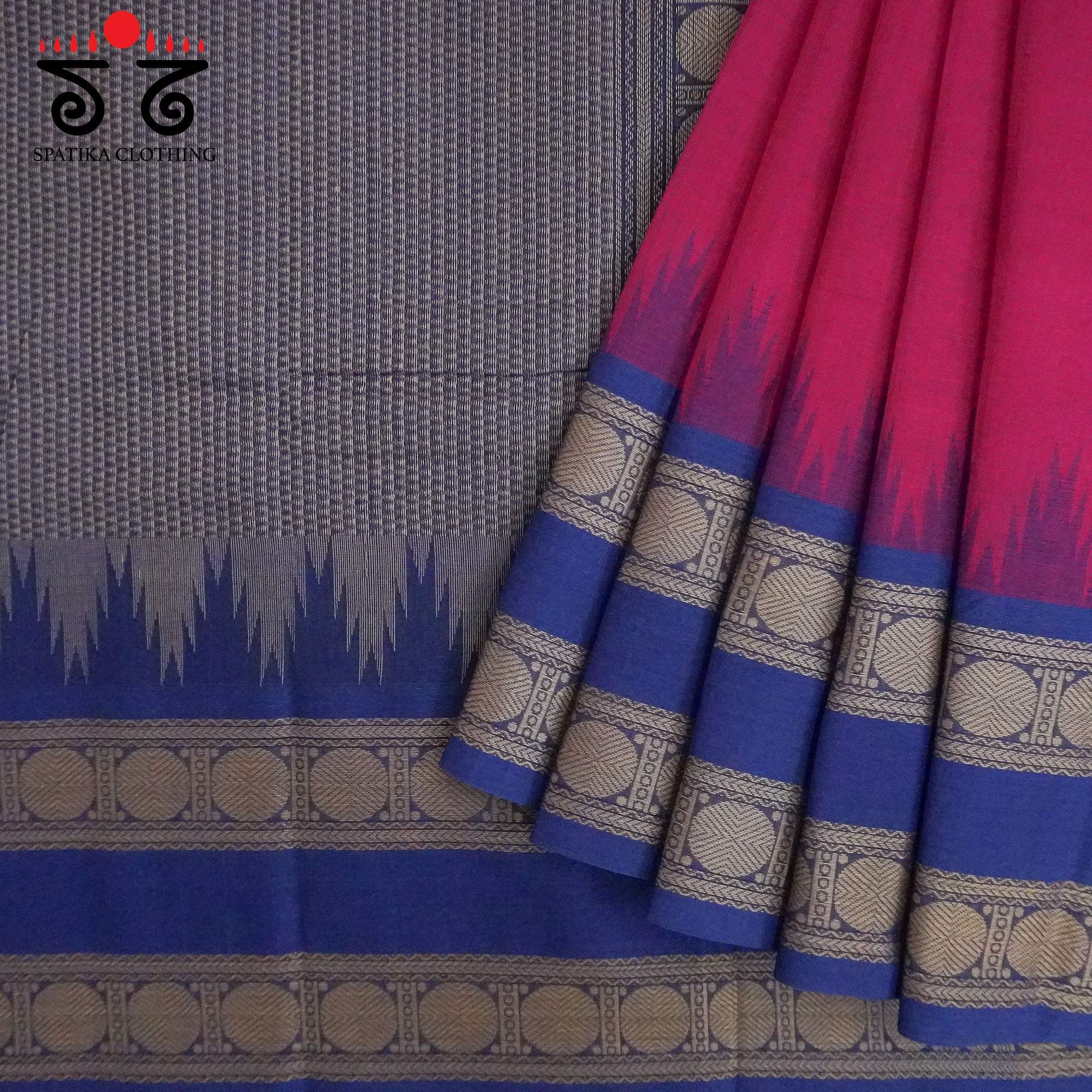 Pink Kanchi Cotton Saree