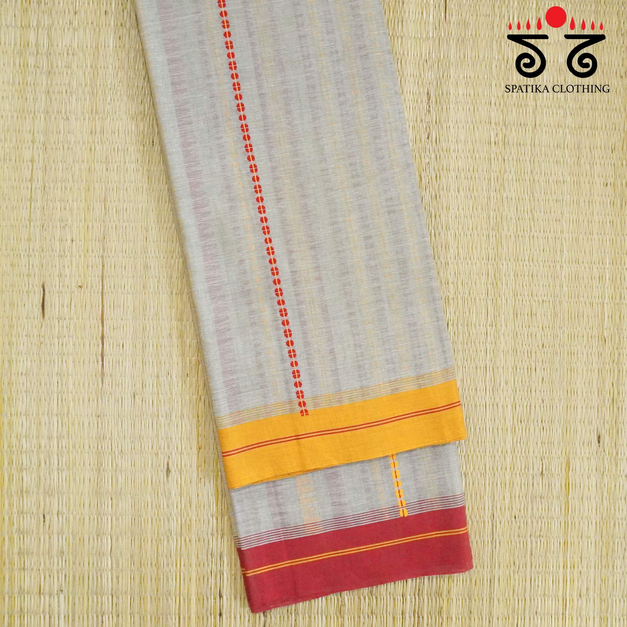 Begampur - Beige Handwoven Cotton Saree New!