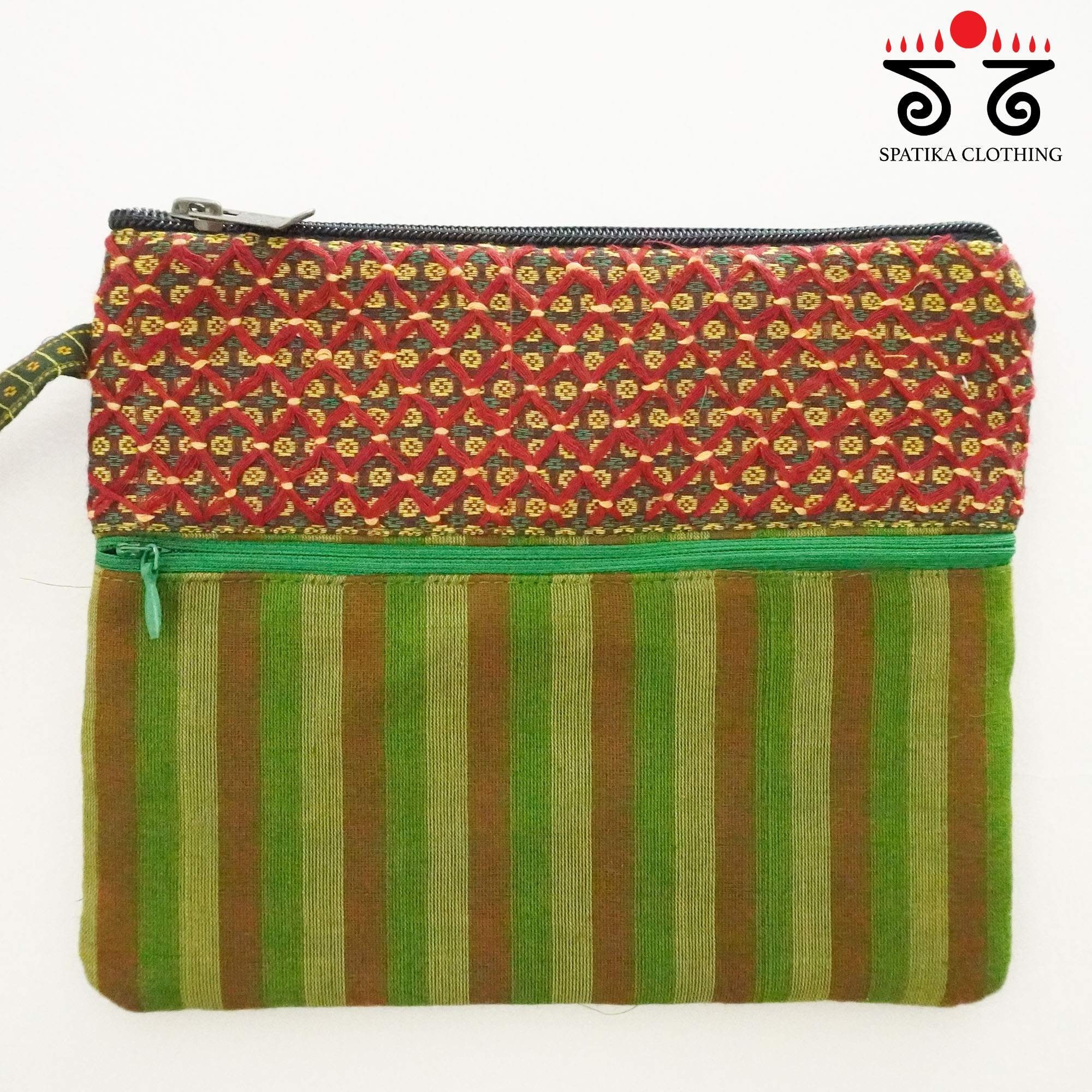 Green Lambani Hand Embroidered Purse