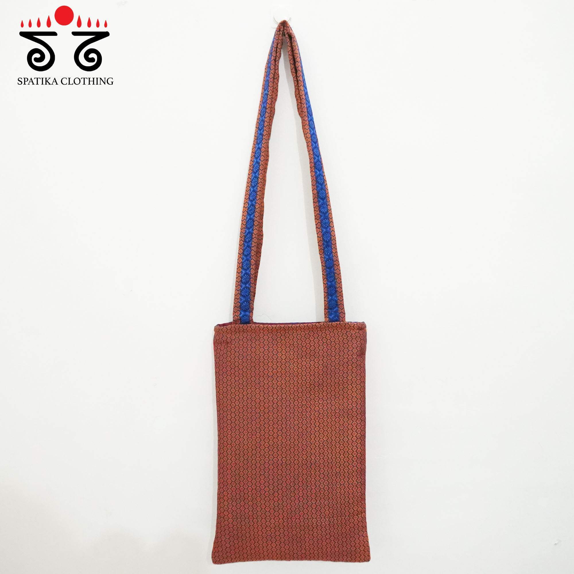 Red Hand Embroidered Hand Bag