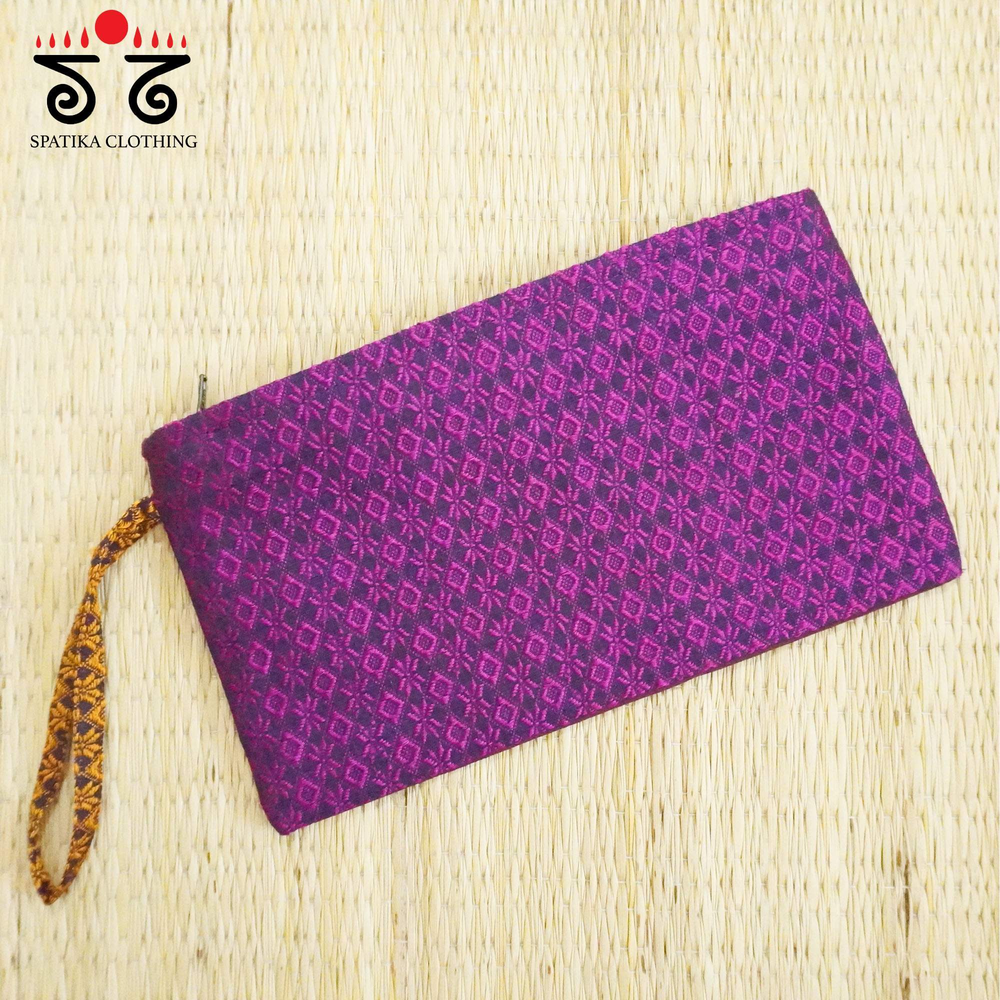 Brown Lambani Hand Embroidered Purse