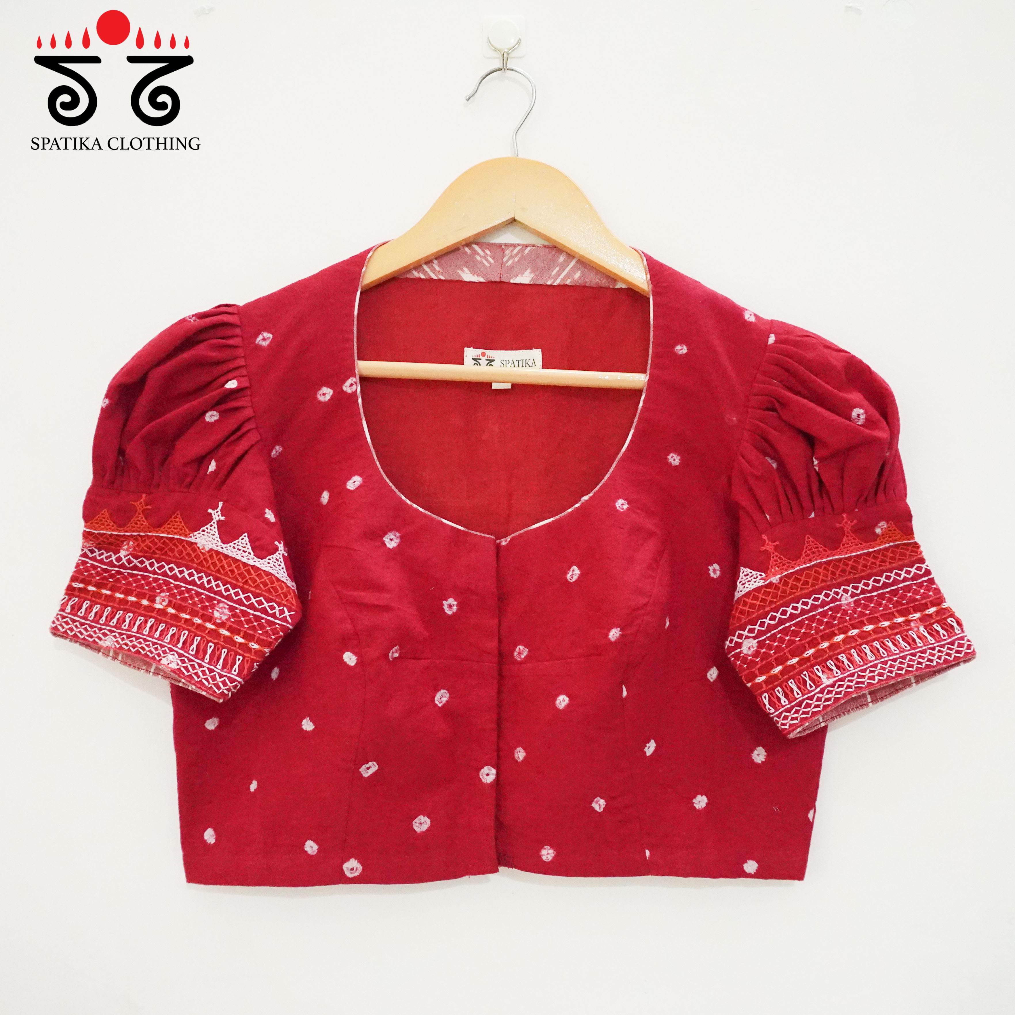 Red Lambani - Bandhani blouse