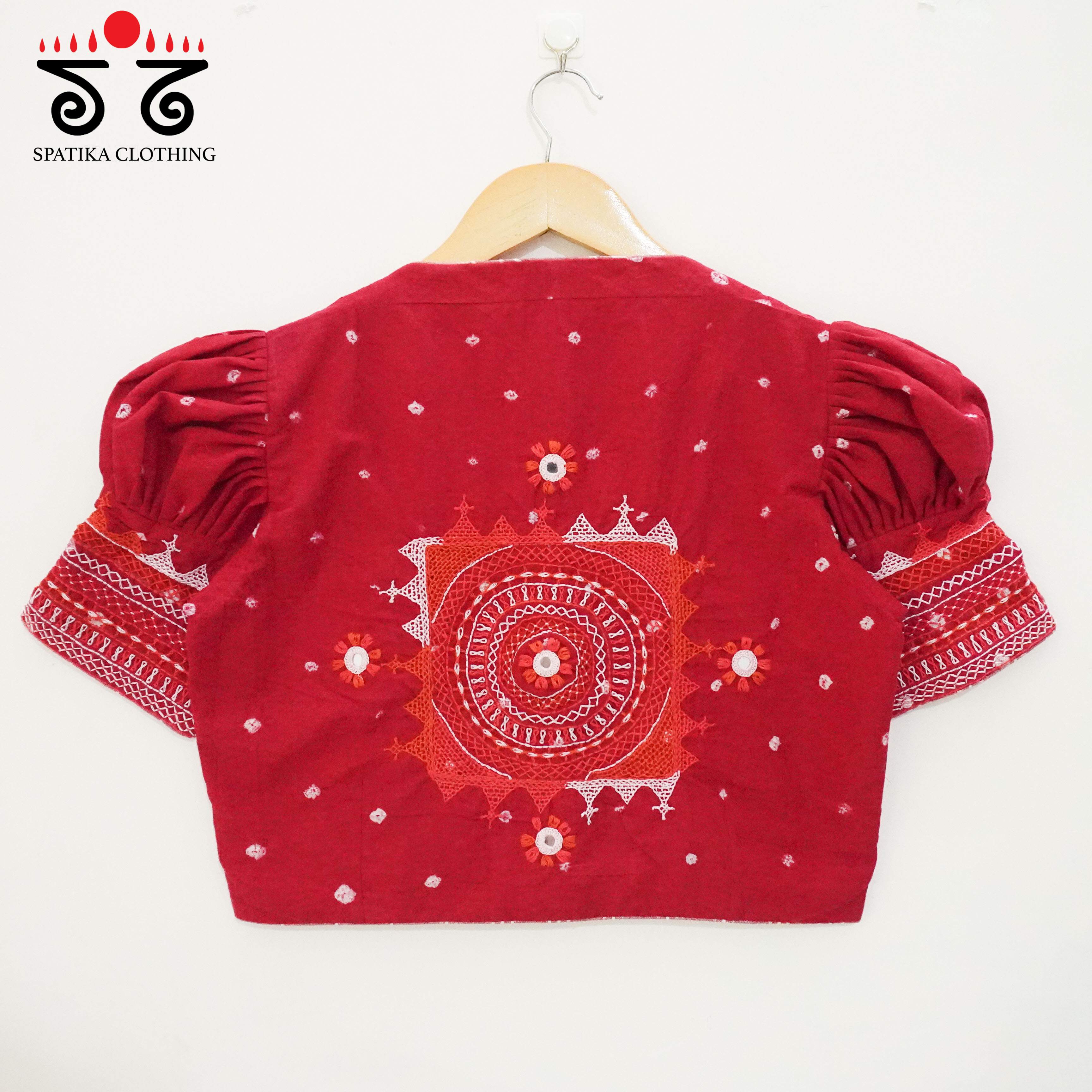 Red Lambani - Bandhani blouse