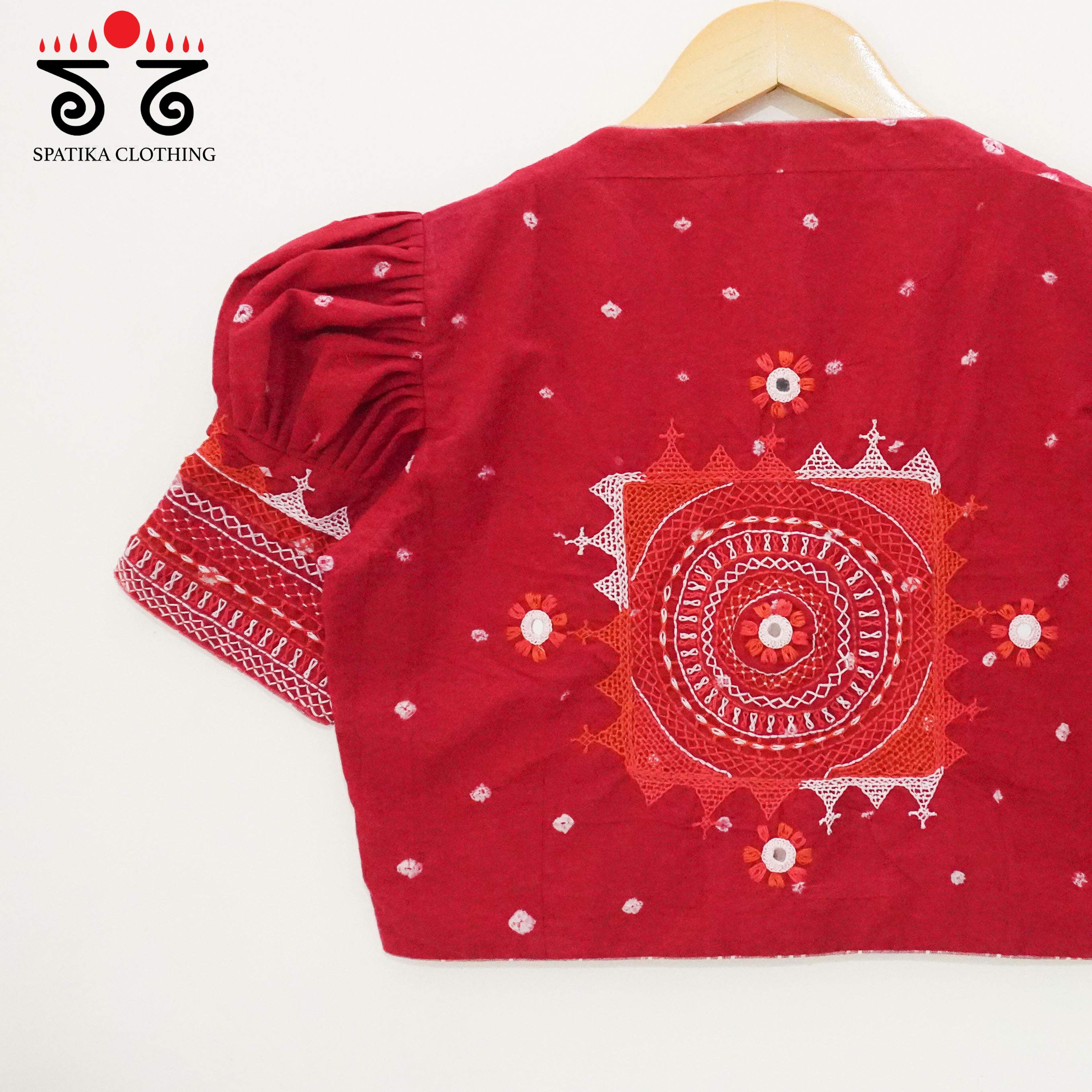 Red Lambani - Bandhani blouse