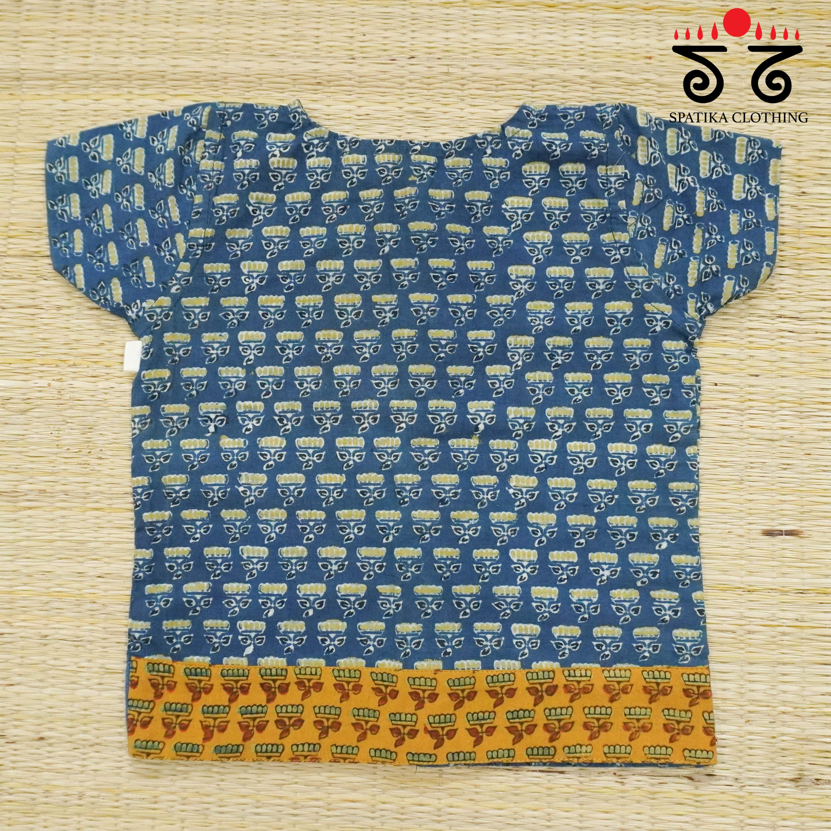 Blue Handcrafted Top for Little Girls!