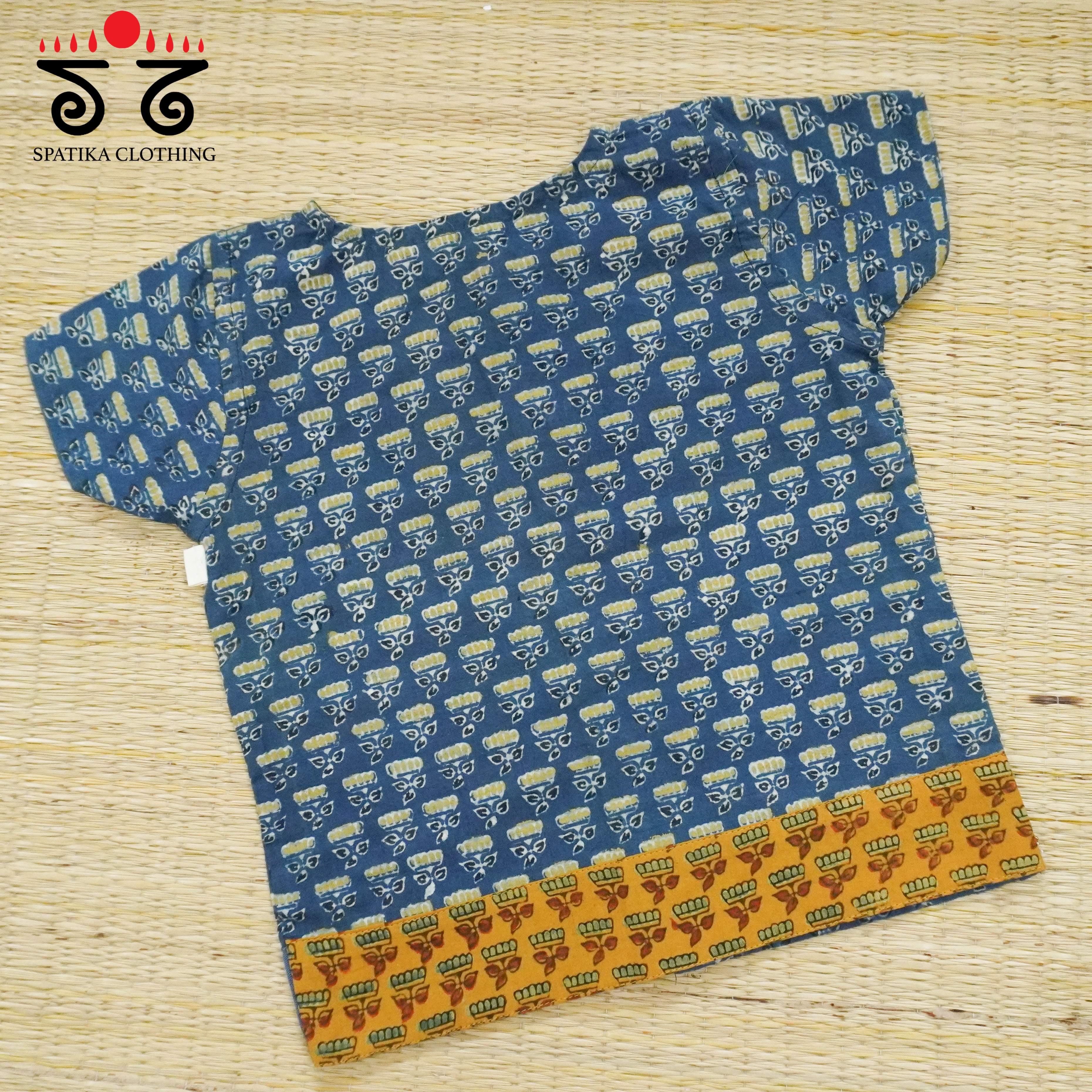 Blue Handcrafted Top for Little Girls!