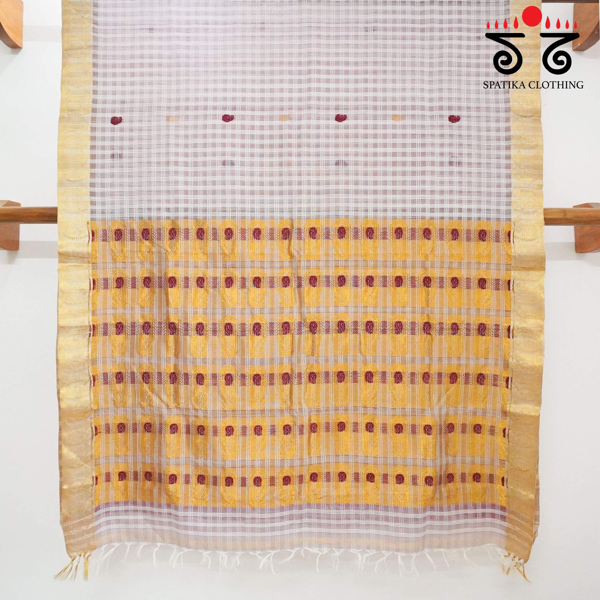 Red Assam Nuni Garidia Saree