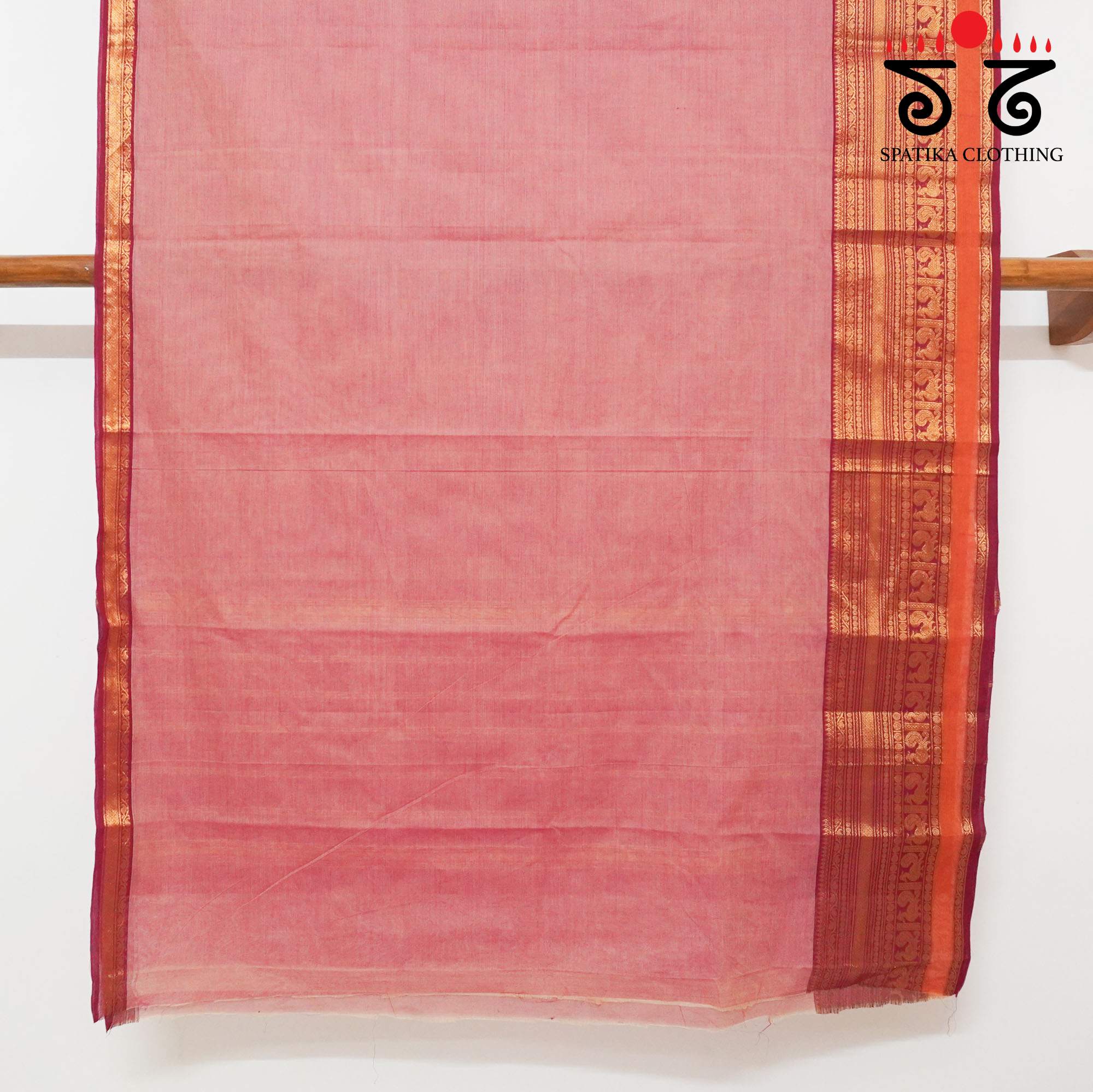 Pink Chettinad Cotton Saree