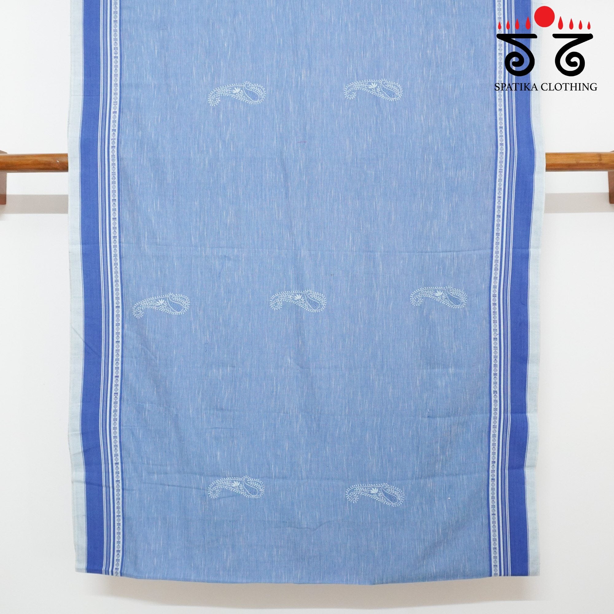Blue Aane Hejje - Chikankari Revival Saree