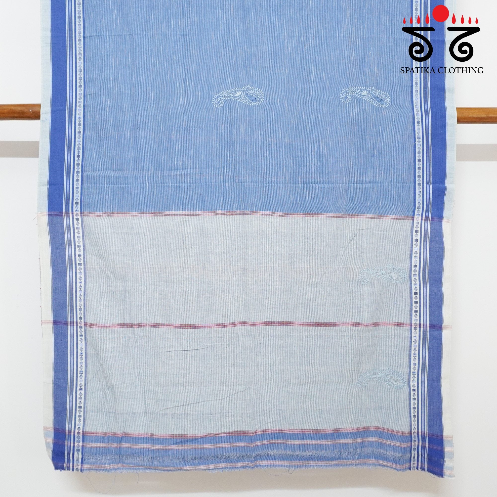 Blue Aane Hejje - Chikankari Revival Saree