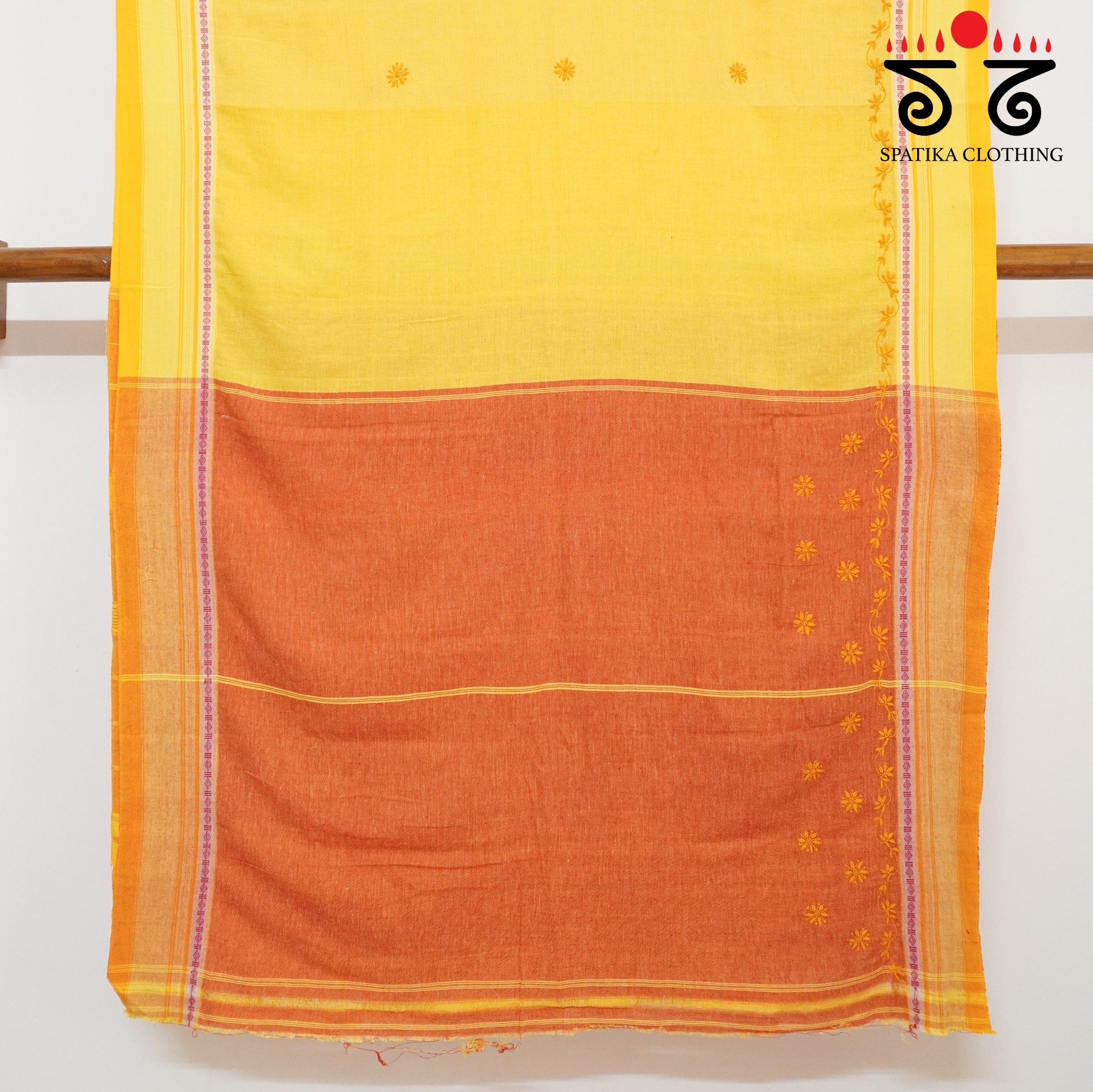 Yellow Aane Hejje - Chikankari Revival Saree
