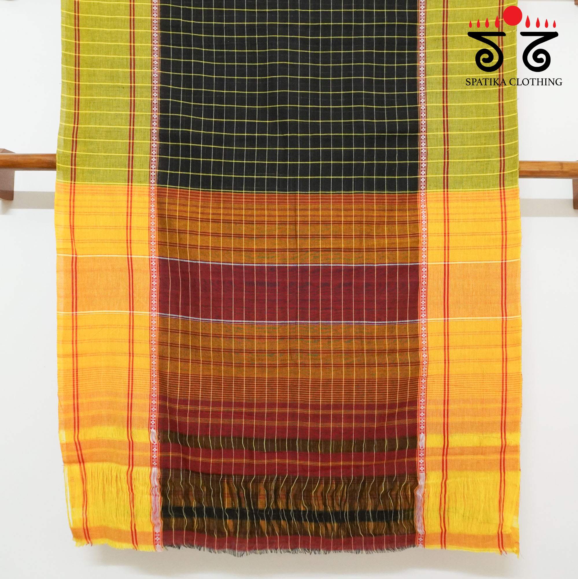 Black Chettinad Cotton Saree