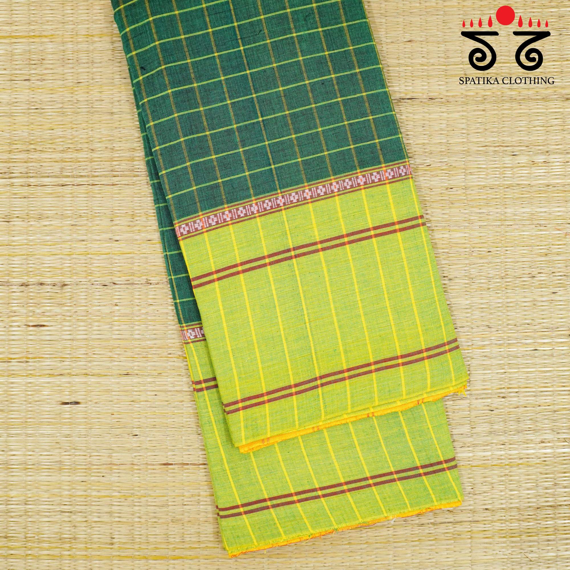 Green Chettinad Cotton Saree