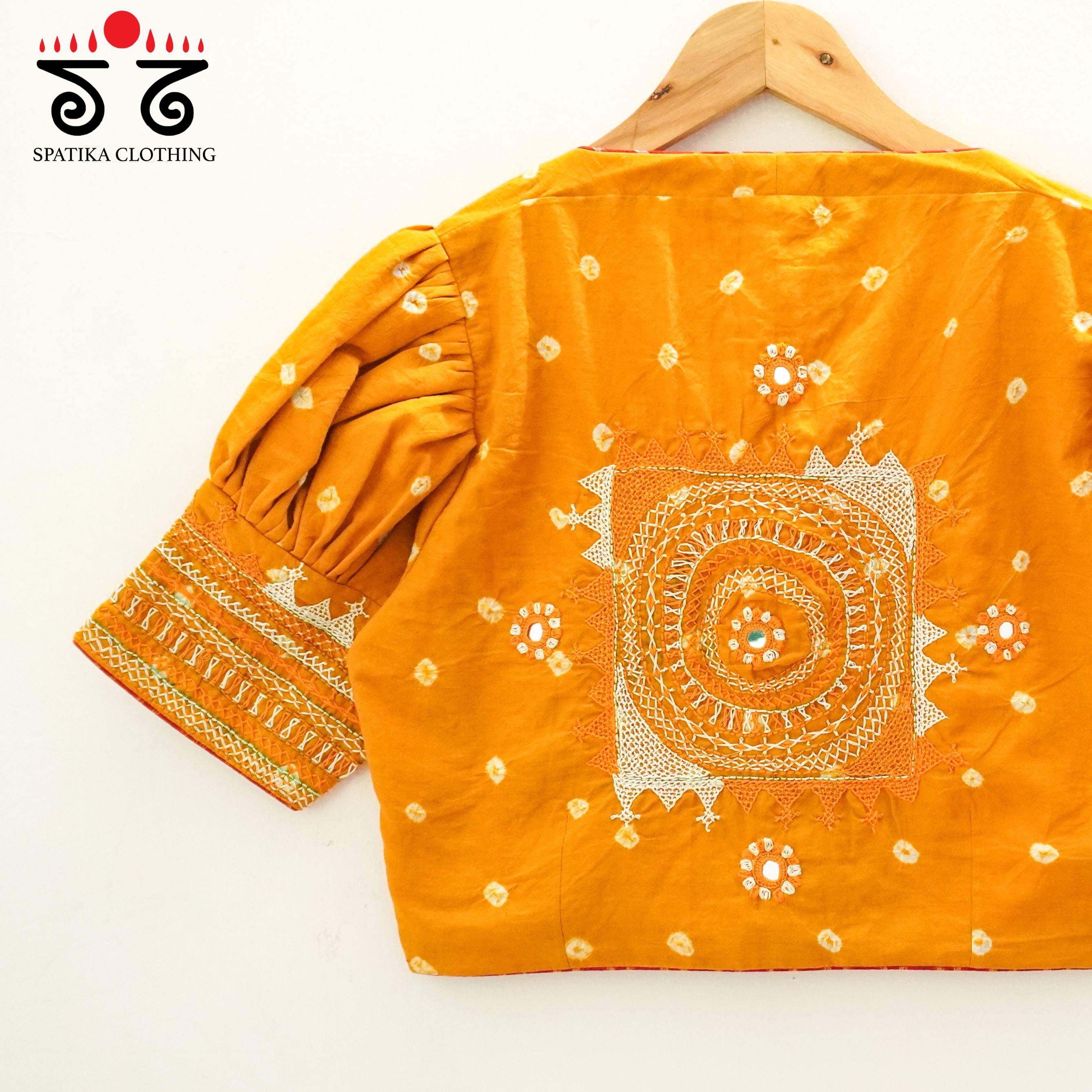 Orange Lambani - Bandhani blouse