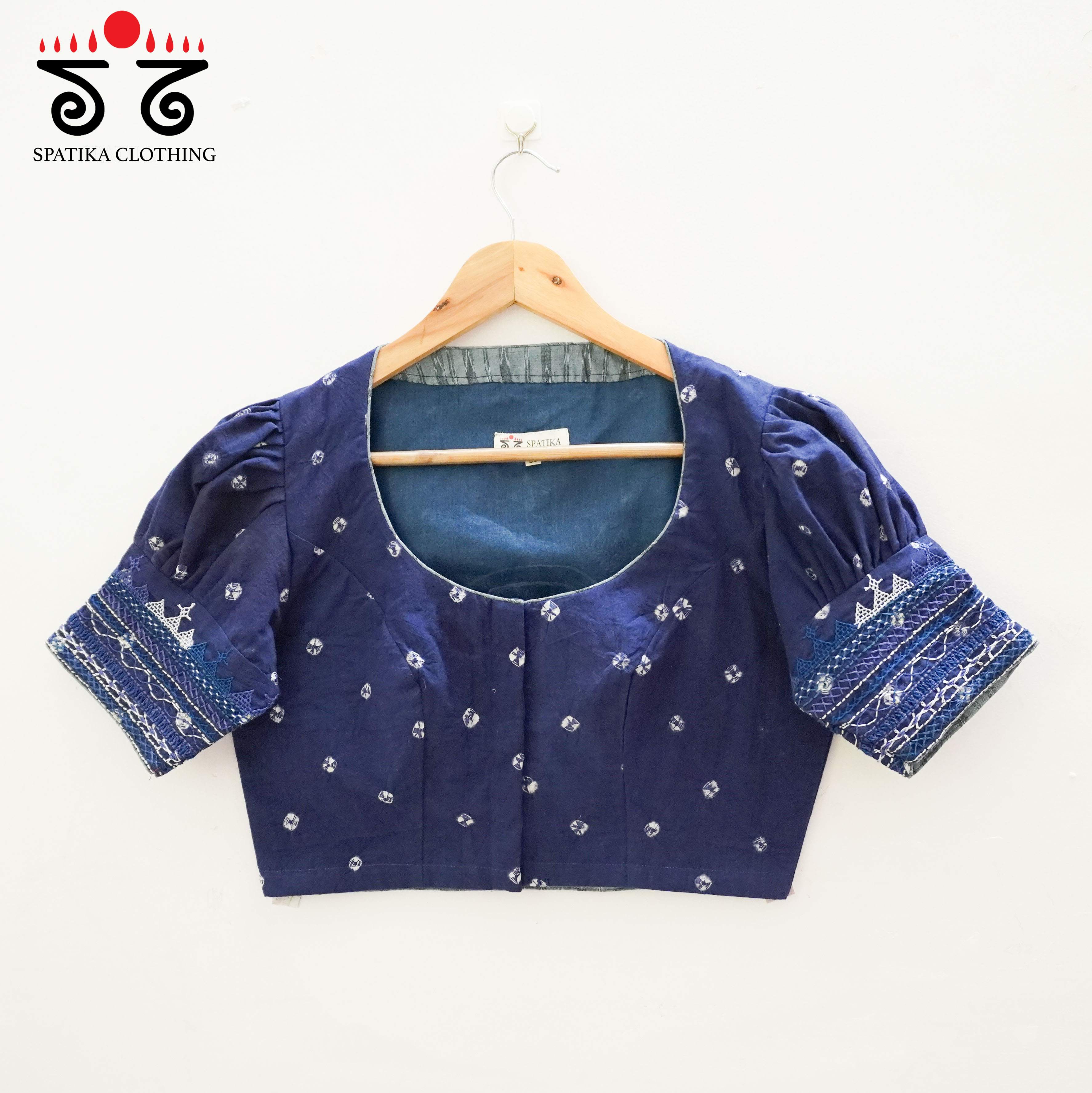 Blue Lambani - Bandhani blouse