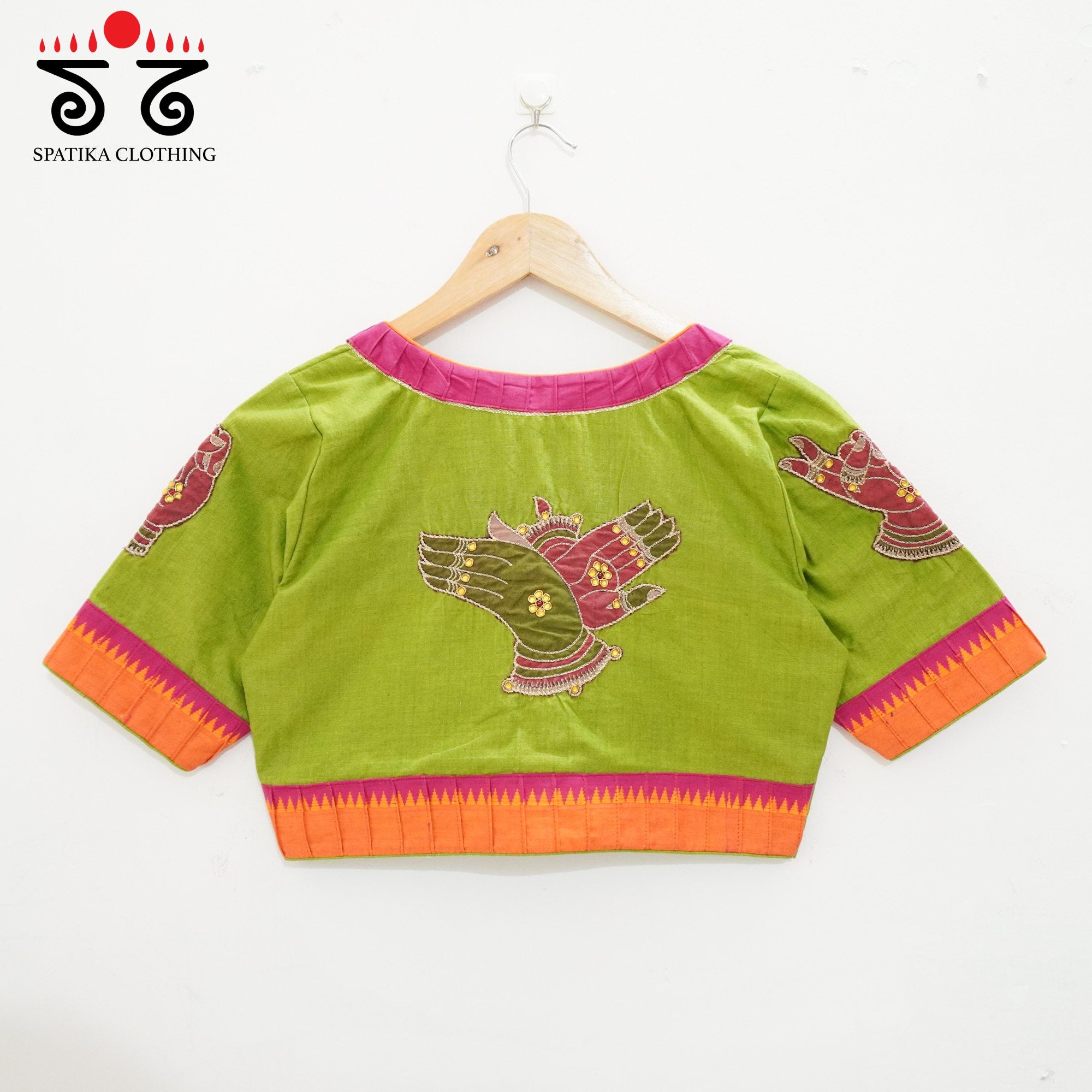 Green Mudra - Hand Crafted Blouse