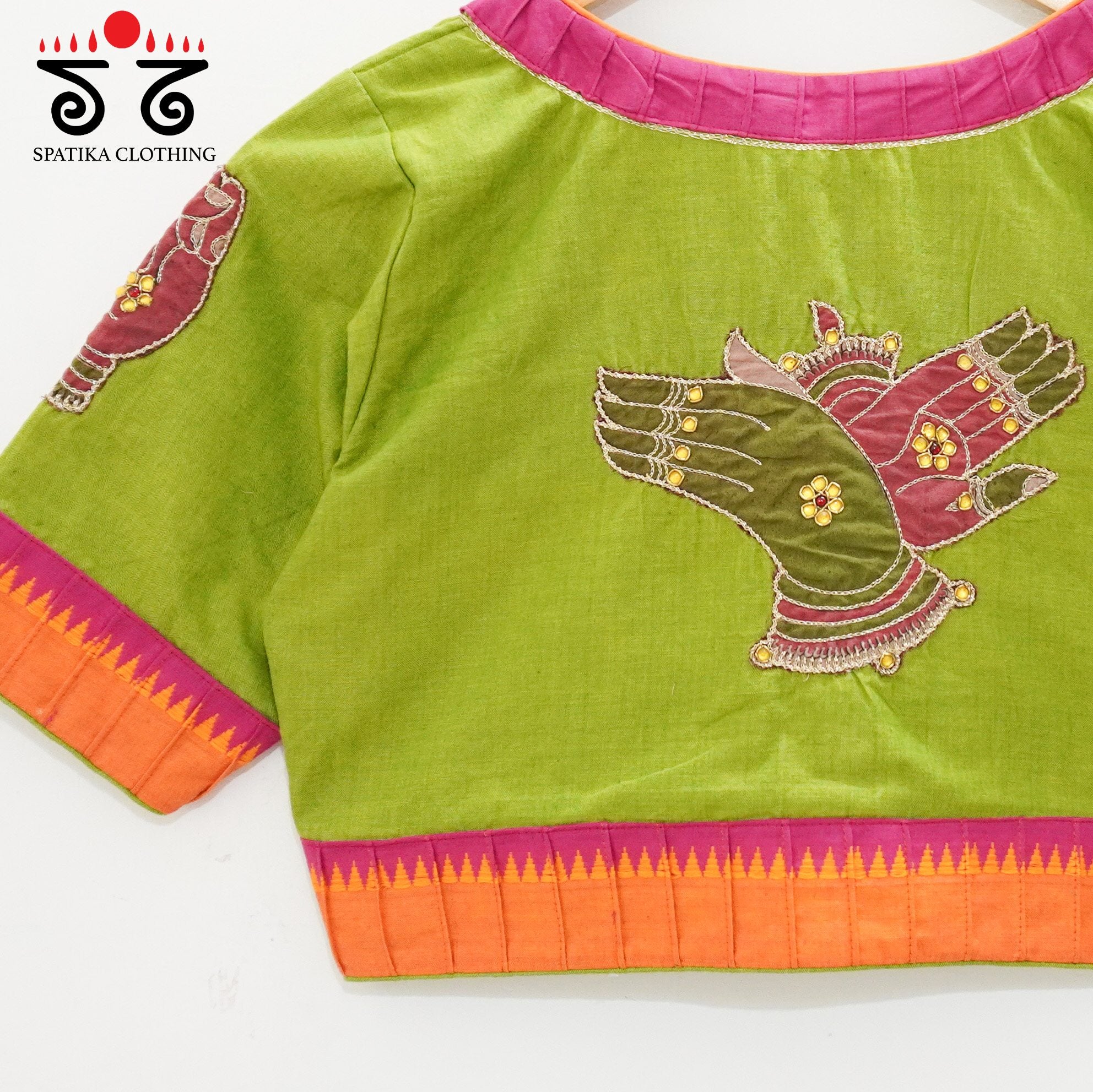 Green Mudra - Hand Crafted Blouse