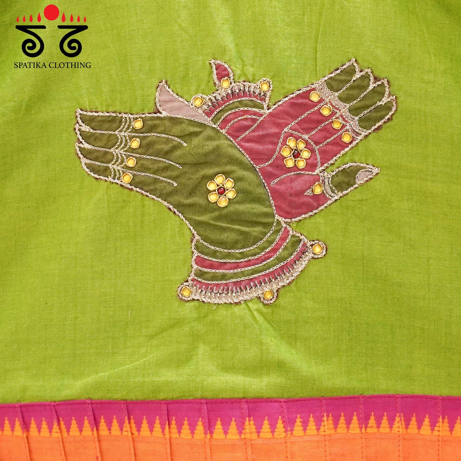 Green Mudra - Hand Crafted Blouse