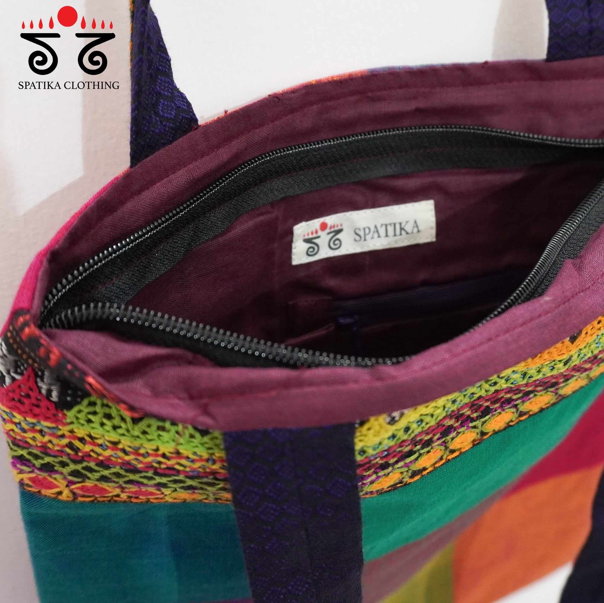 Multi Lambani Hand Embroidered Hand Bag