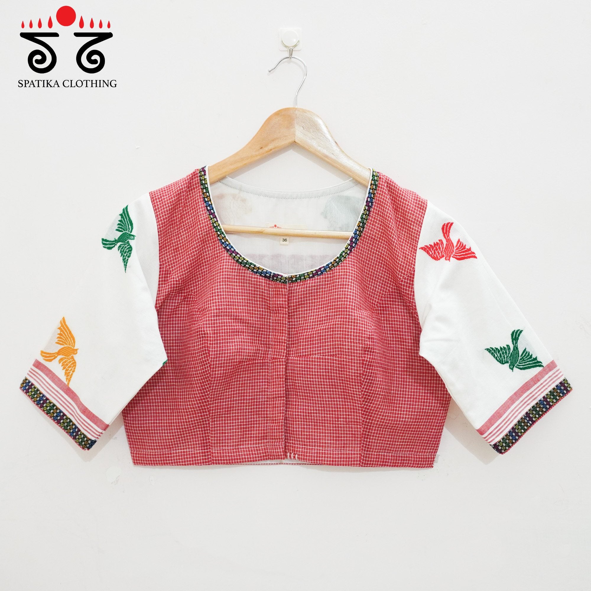 White Assam Handwoven Blouse