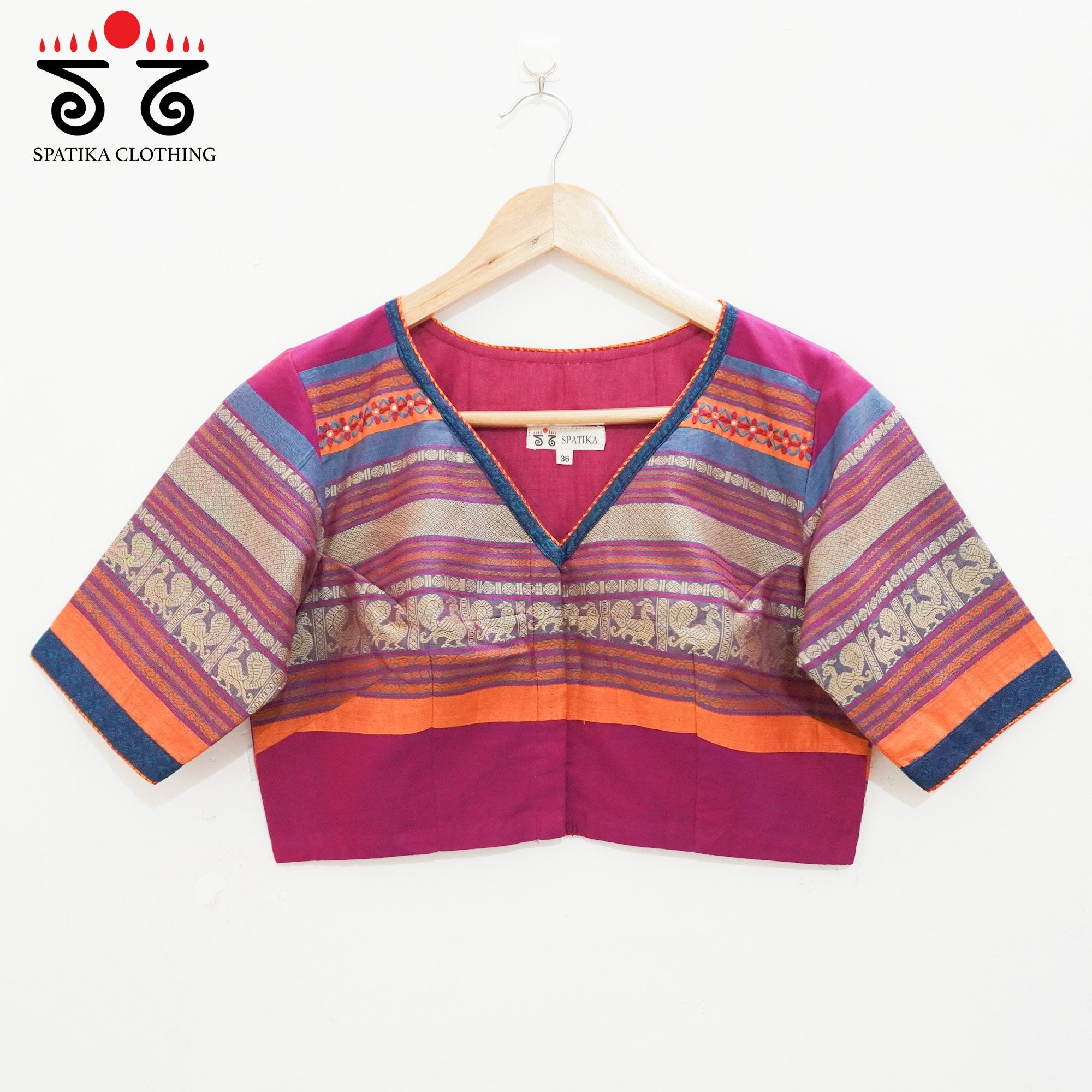 Pink Chettinad - Pen Kalamkari Blouse