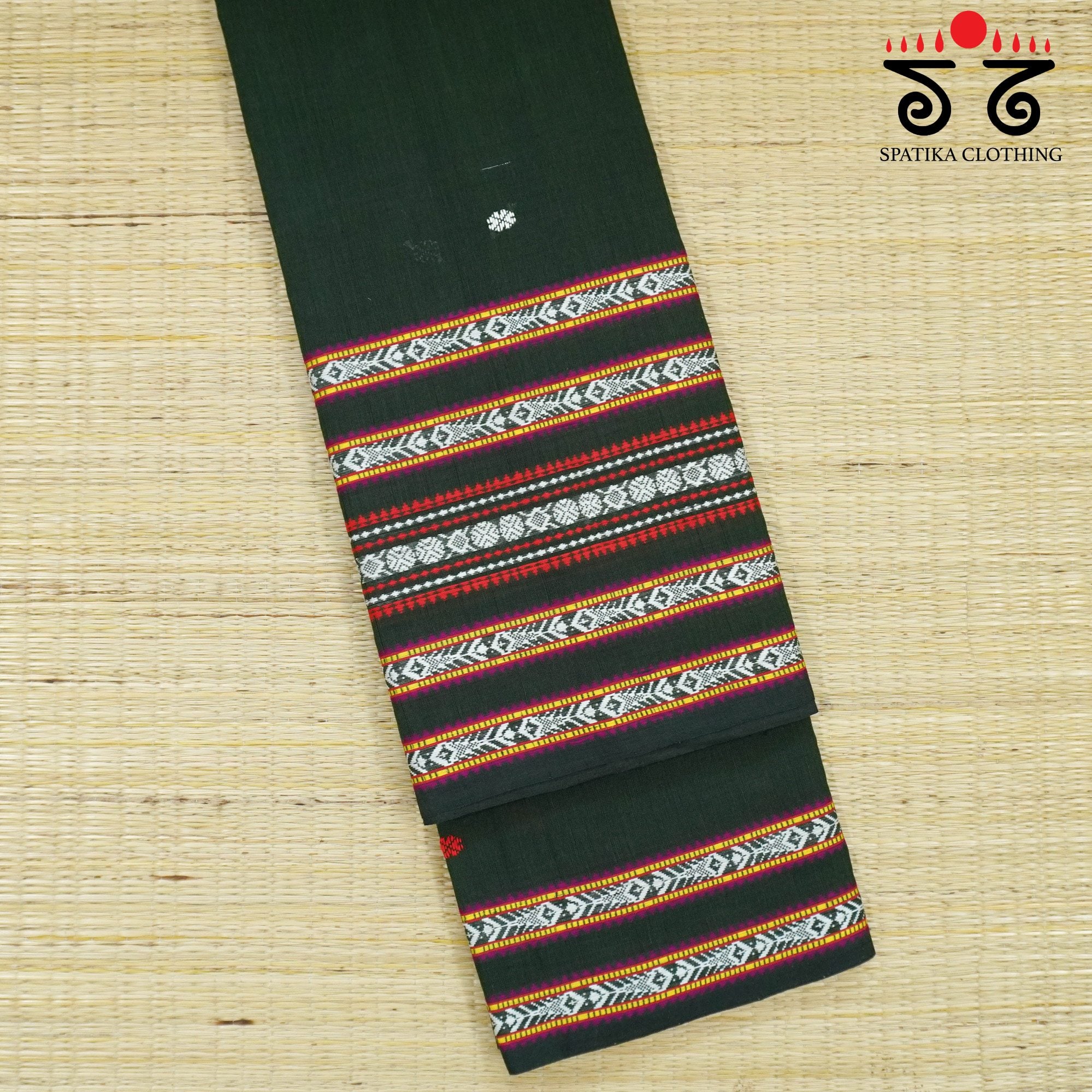 Green Begampur Handwoven Cotton Saree New!