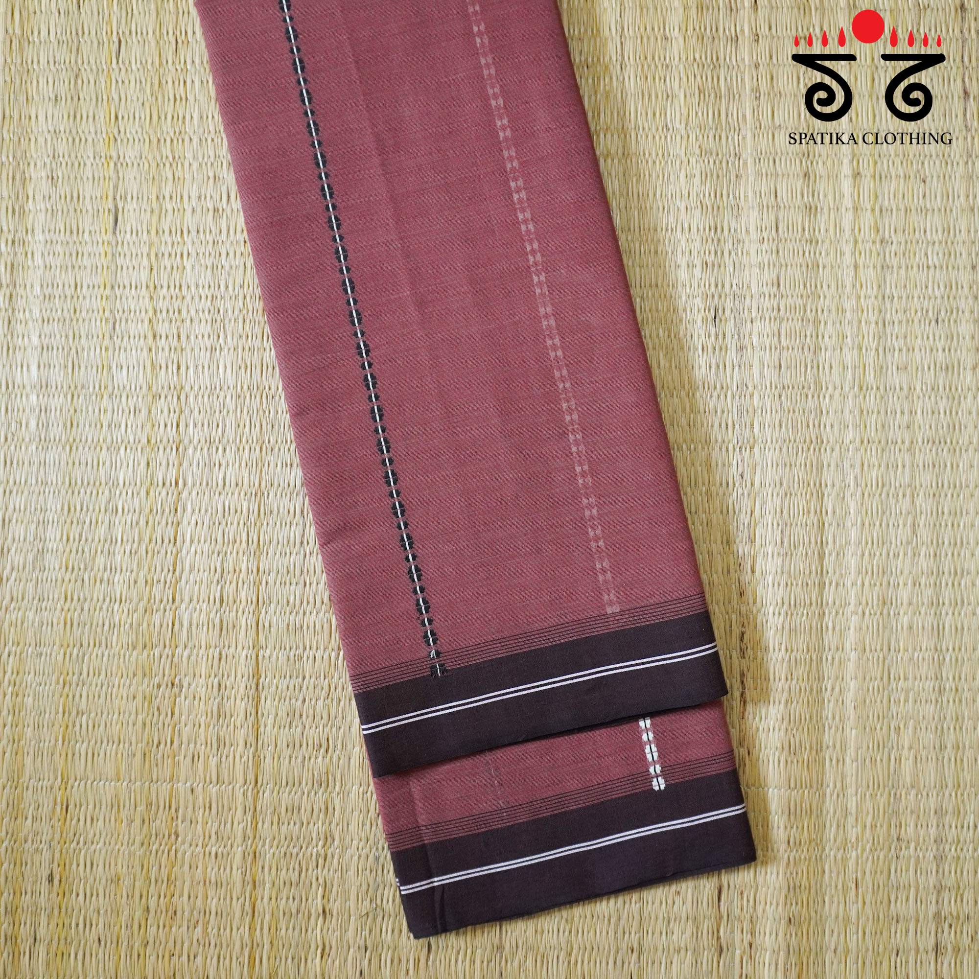 Begampur - Rust Brown Handwoven Cotton Saree New!