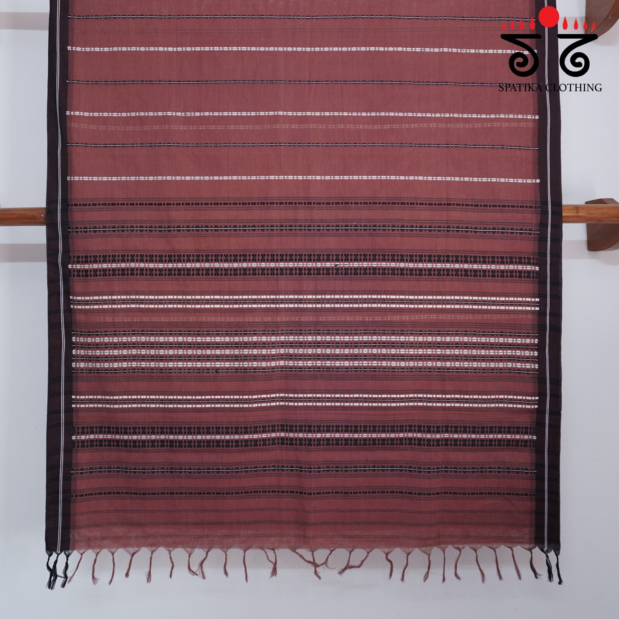 Begampur - Rust Brown Handwoven Cotton Saree New!