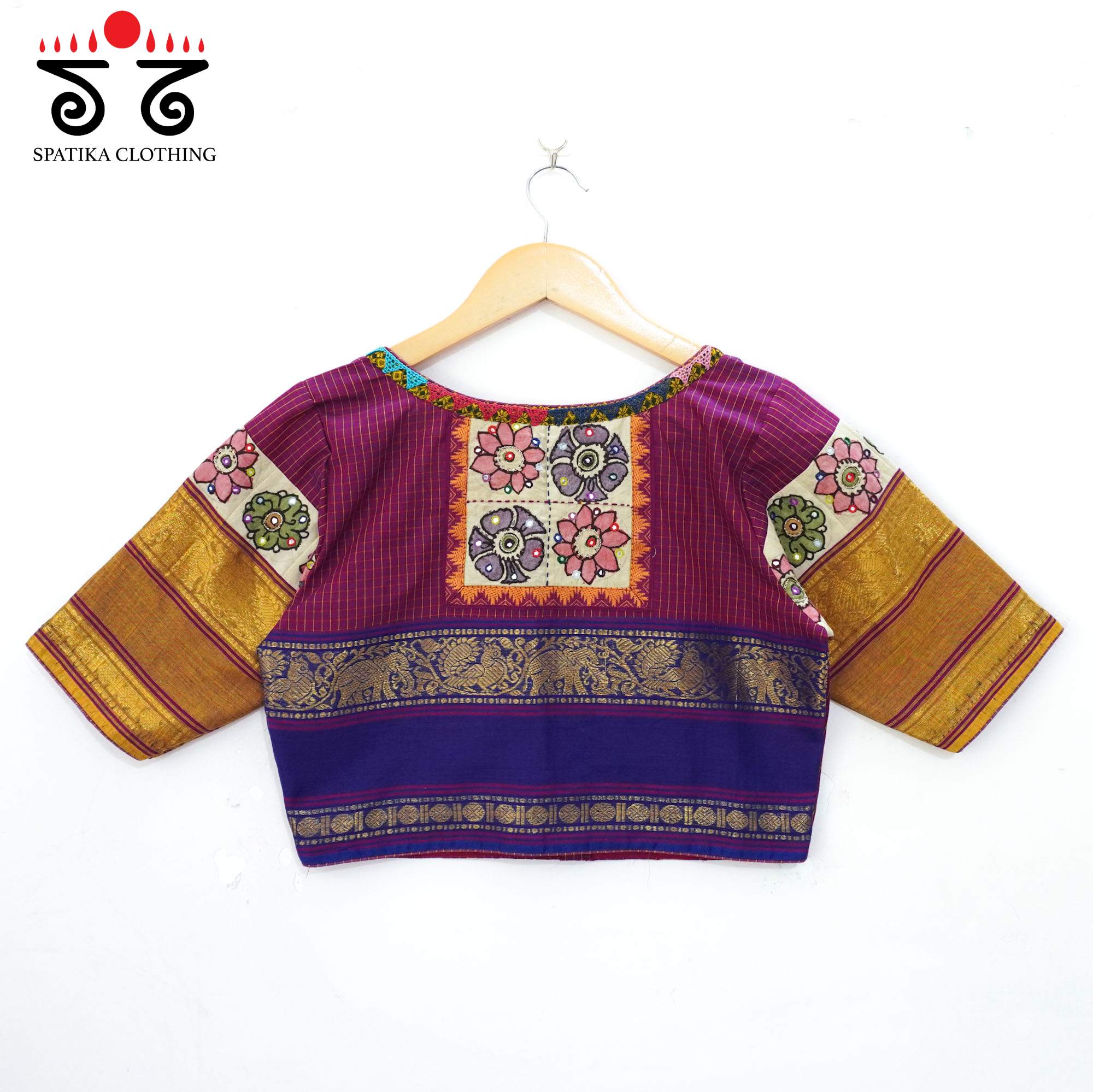 Magenta Chettinad - Pen Kalamkari Blouse