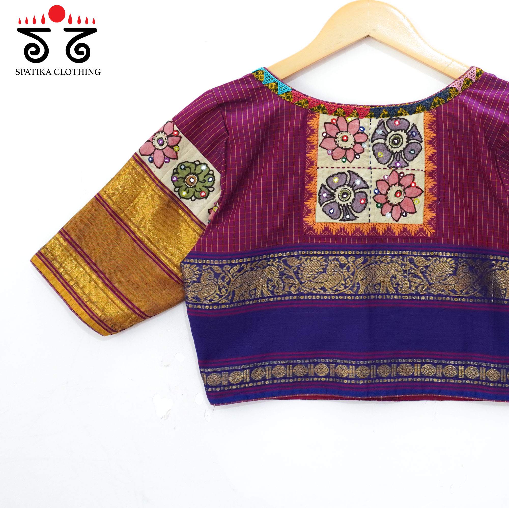 Magenta Chettinad - Pen Kalamkari Blouse